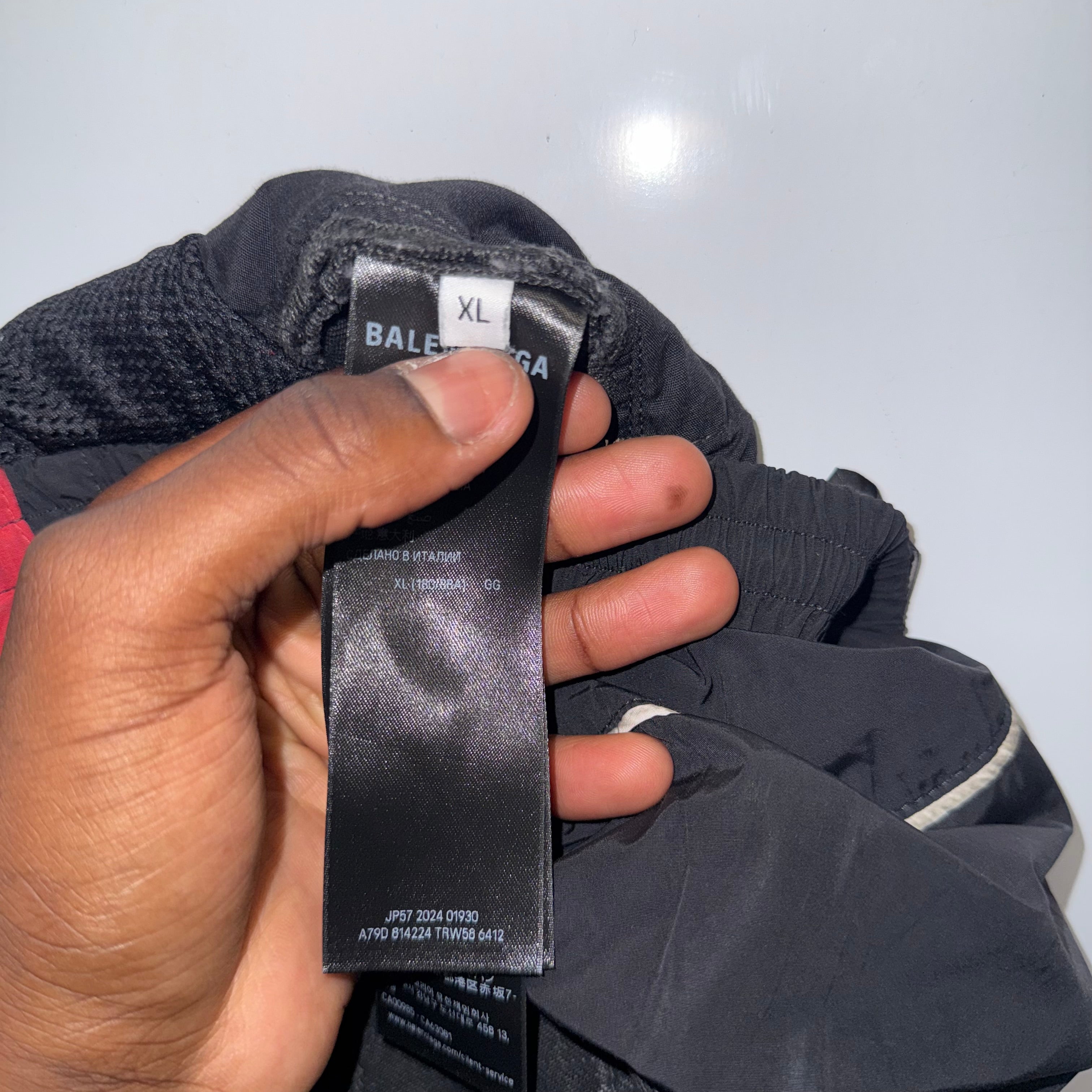 Balenciaga Double Waist Black Denim Size XL