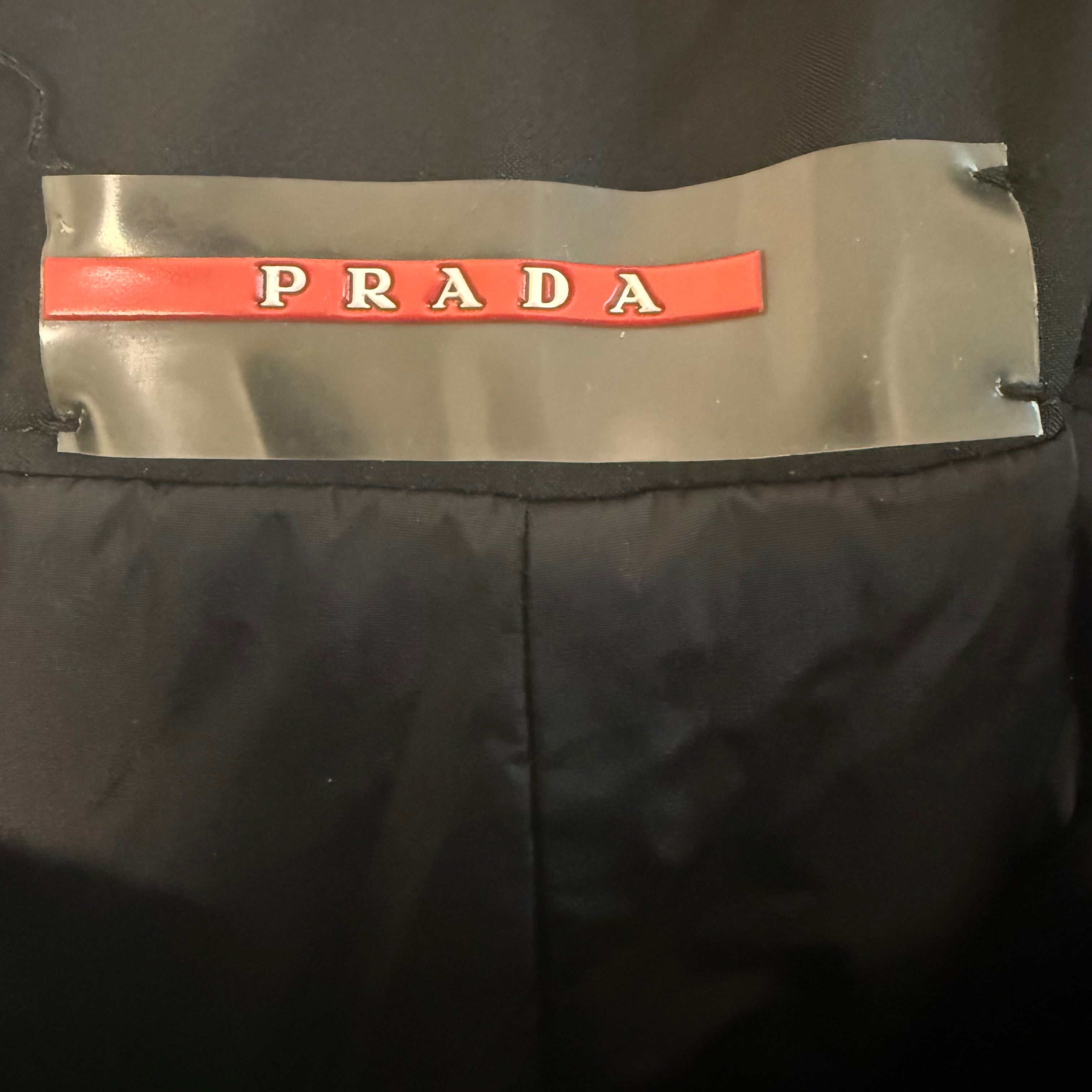 Prada Linea Rossa Gore Tex Ski Pants Snow Trousers Black Size Medium (44)