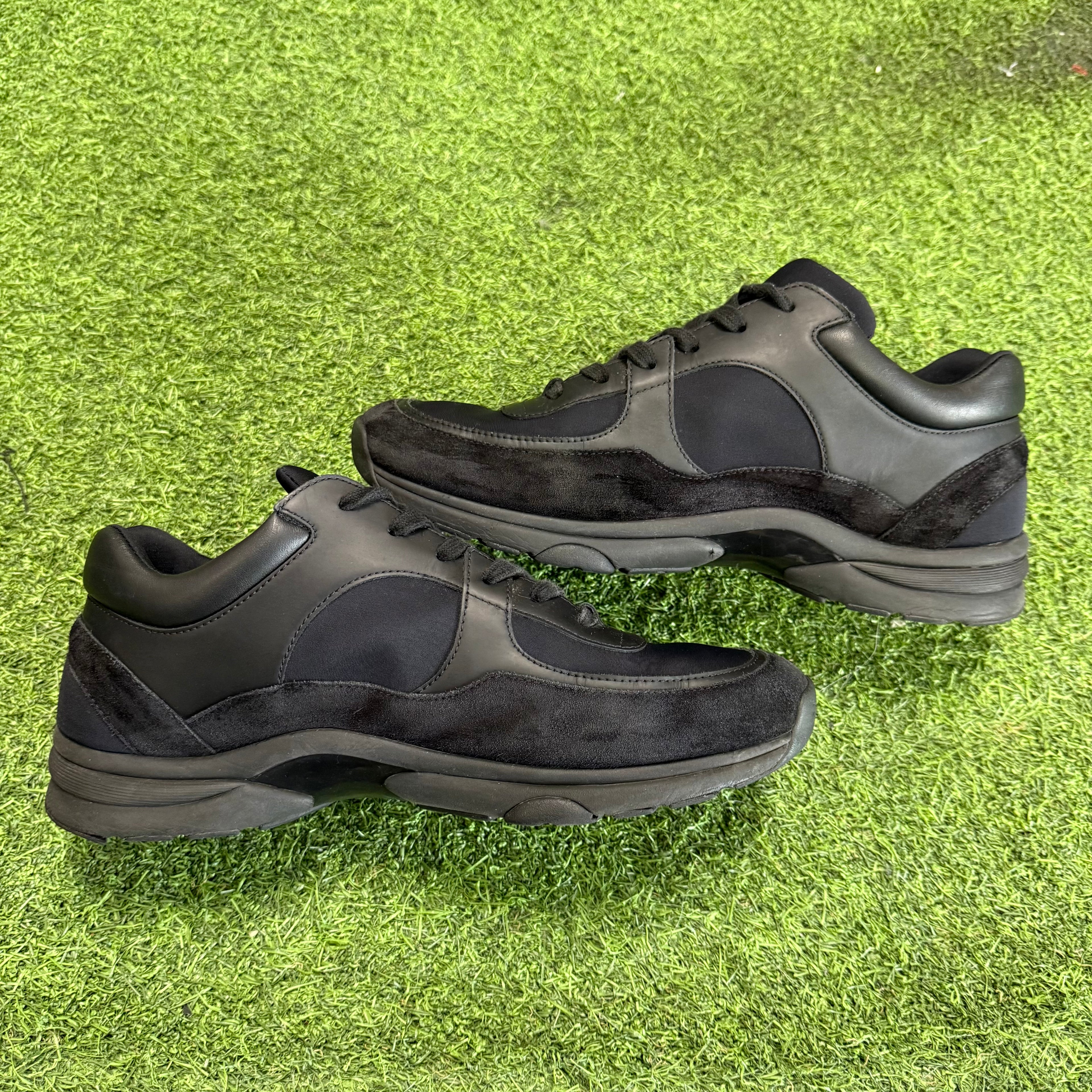 Chanel Triple Black Trainer Size 11 (44)