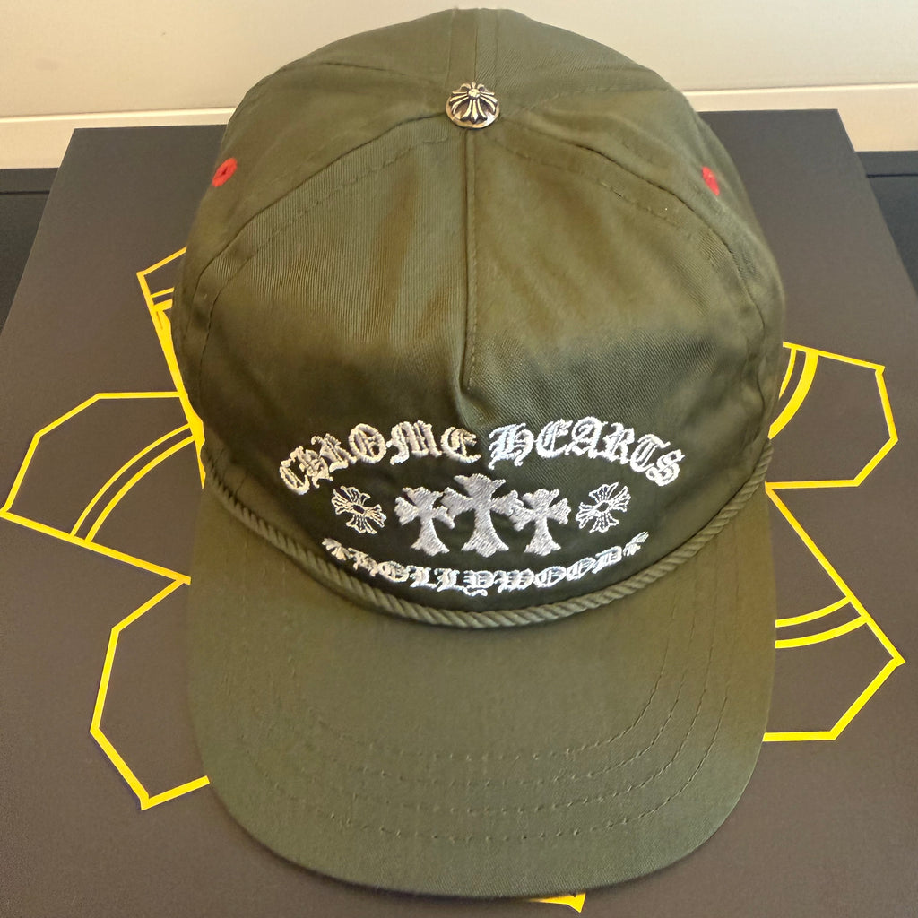 Chrome Hearts Olive Gas Station Trucker Hat