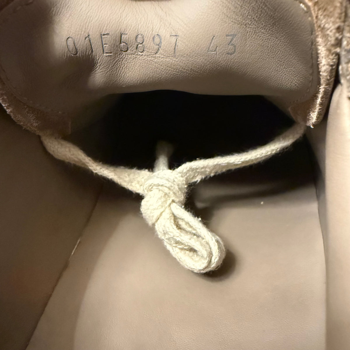 Rick Owens Suede Vintage Flesh/Milk Sneaker Size 10 (43)