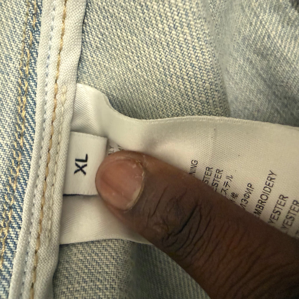 Givenchy Denim  Trucker Jacket Blue Sz XL