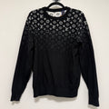 Louis Vuitton Black Gradient Monogram Cotton Crewneck Sz Small
