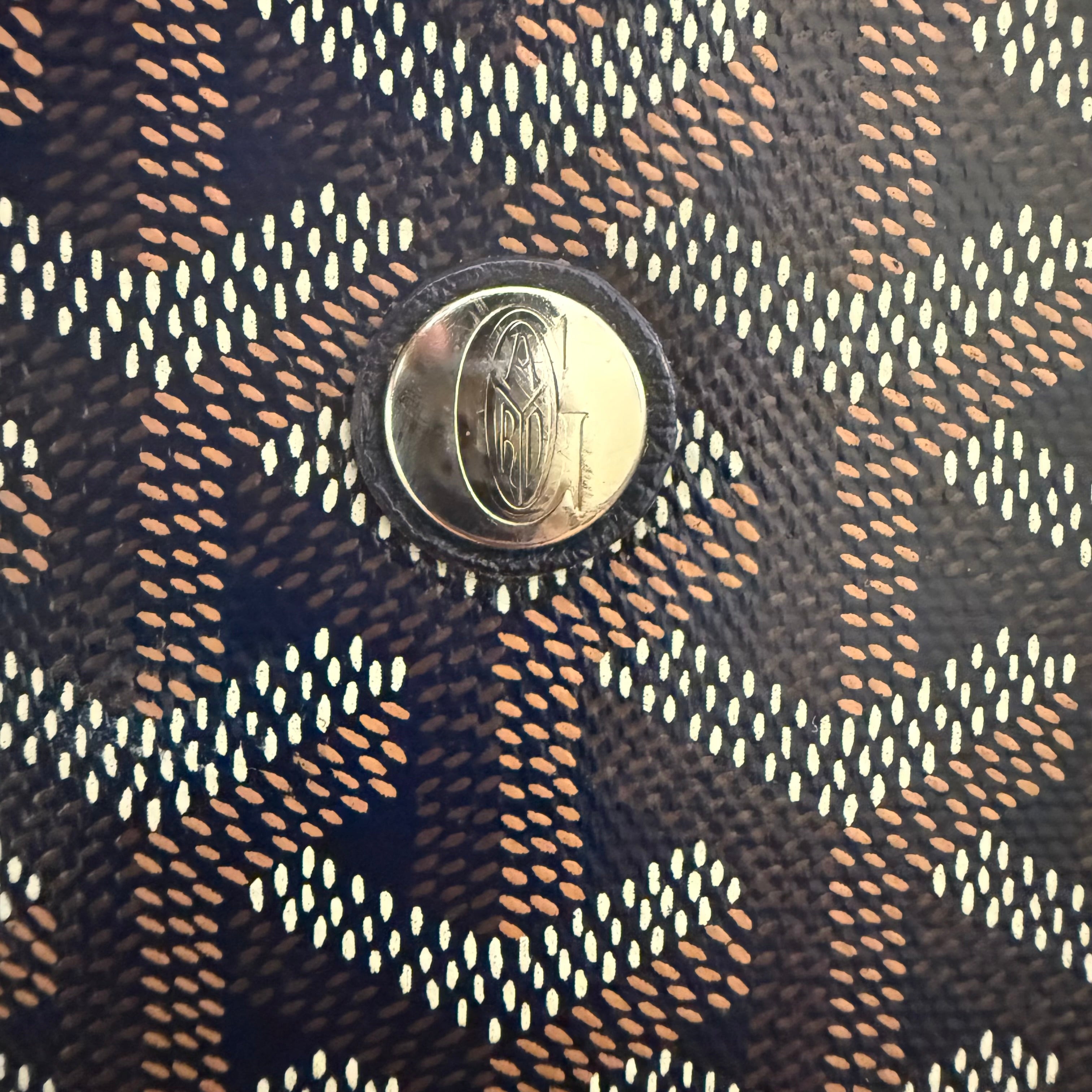 Goyard Capetein Messenger Bag Canvas Navy Blue