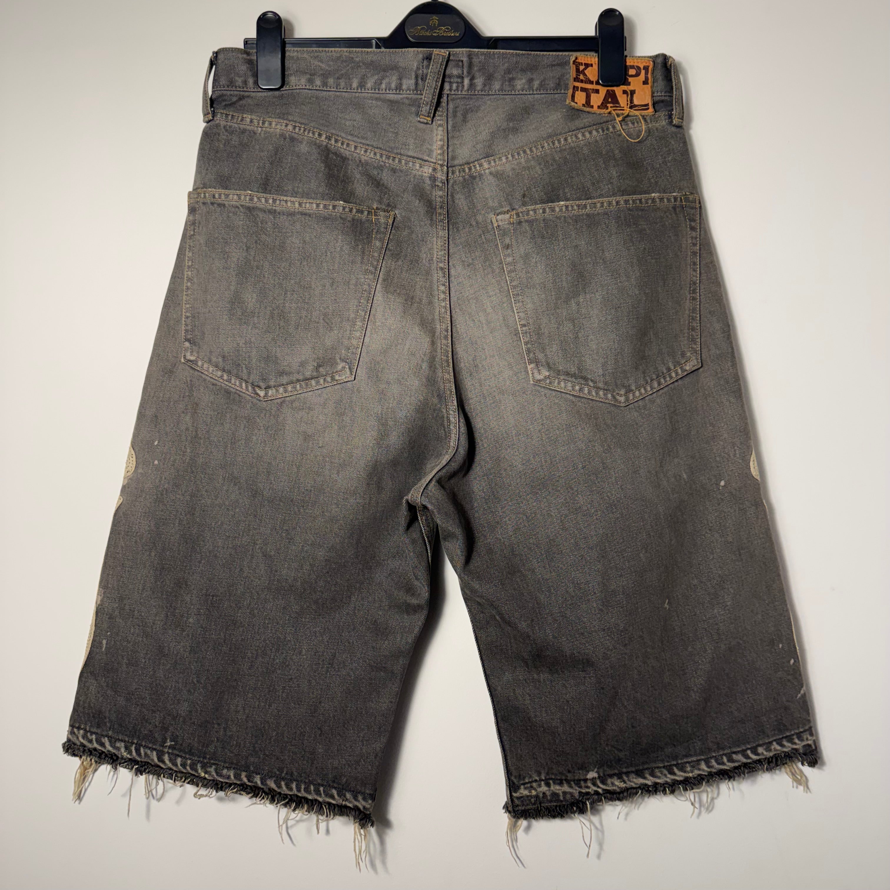 Kapital Bone Shorts Black Size 34
