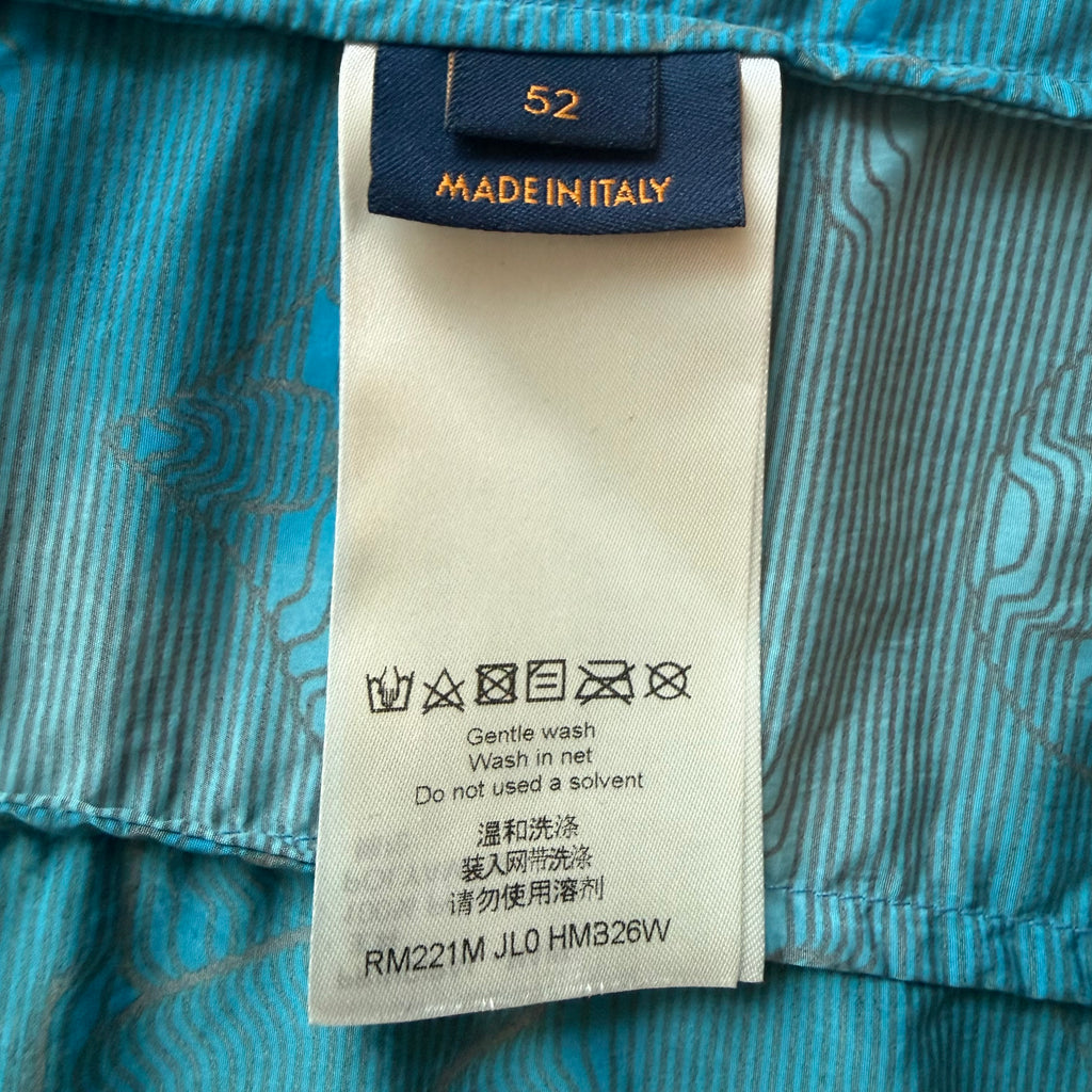 Louis Vuitton Blue 2054 Monogram Windbreaker Sz Large