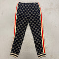 Gucci Monogram Taped Sleeve Track Sweatpants Sz Large
