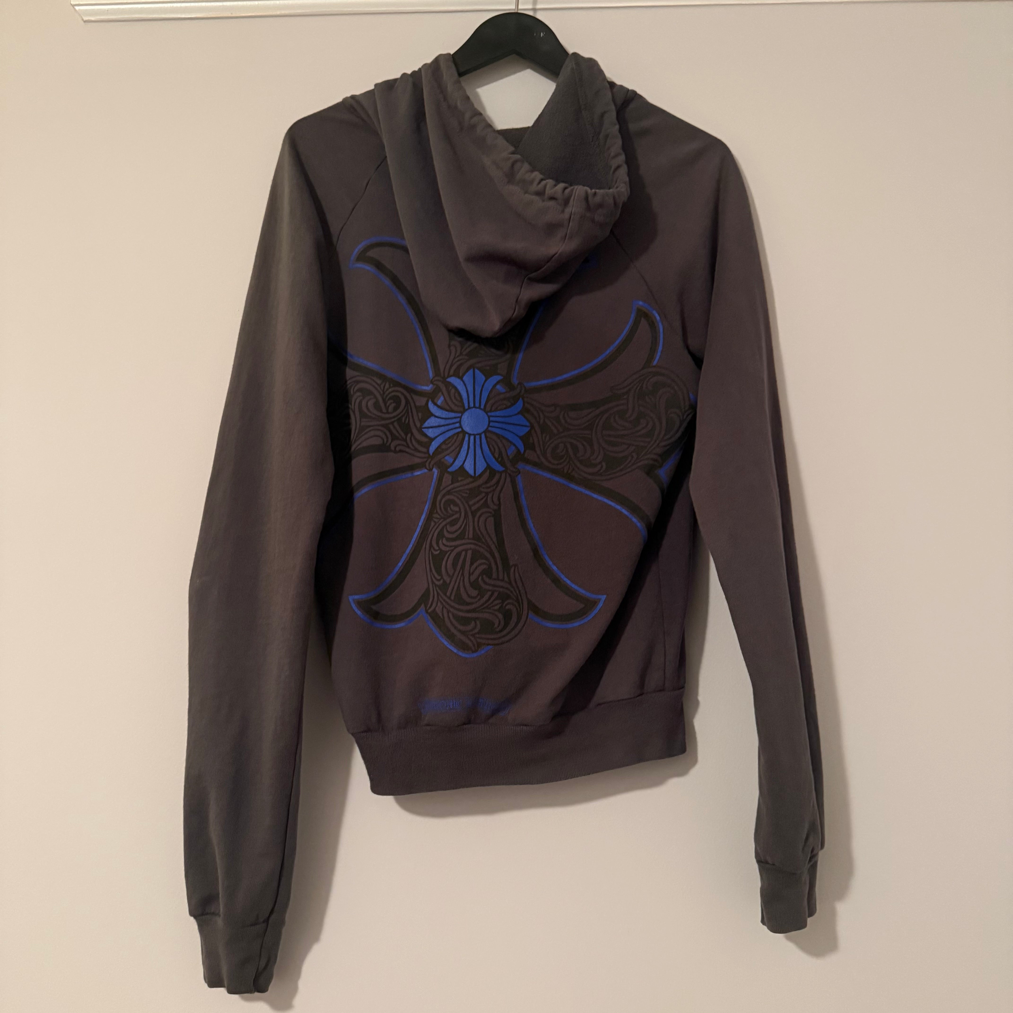 Chrome Hearts Blue Cross Zip-up Hoodie Size Small – Good Garments