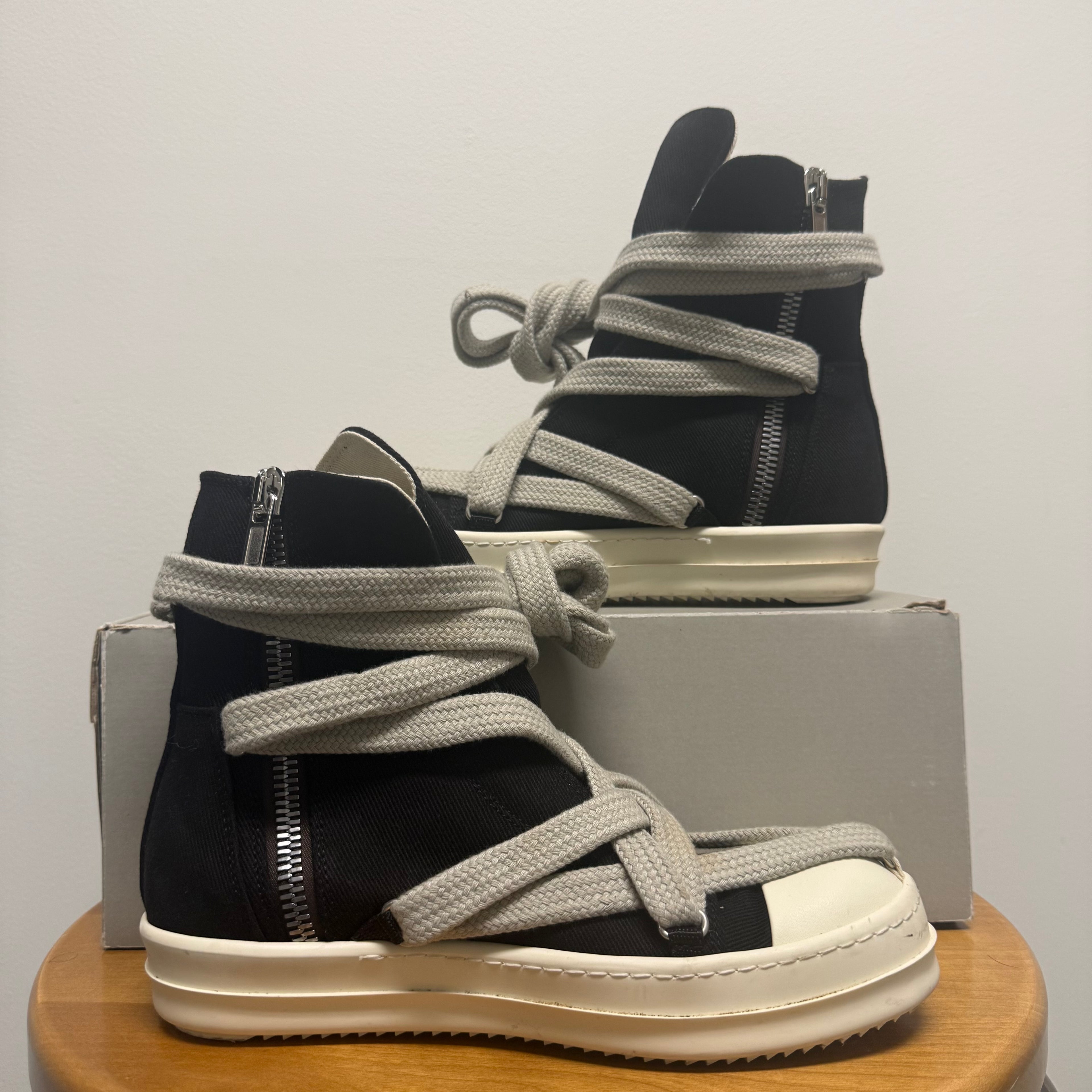Rick Owens Ramones Hexagram Jumbo Lace Sz 7 US (39.5 EU)