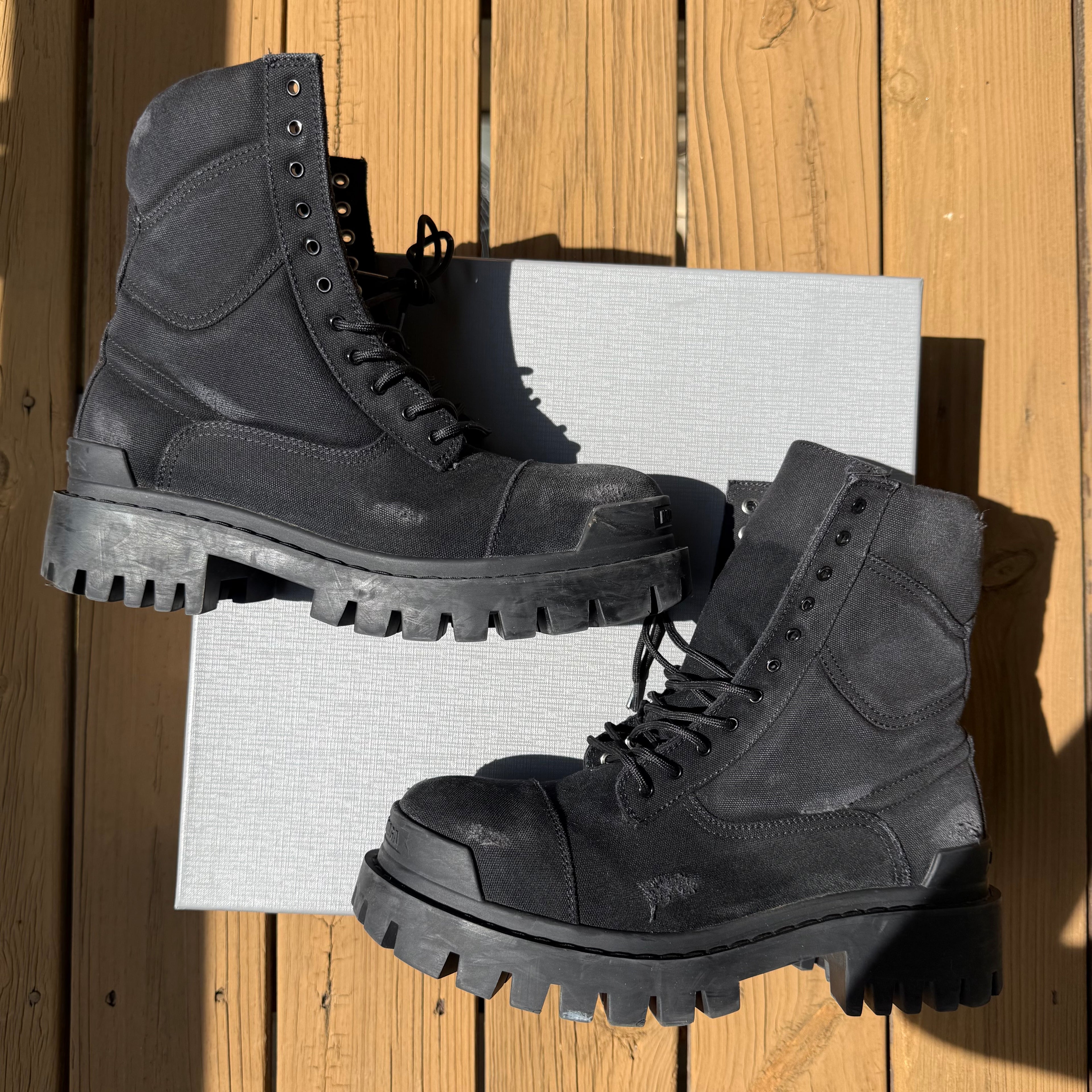 Balenciaga Black Strike Boots Size 9 (42)