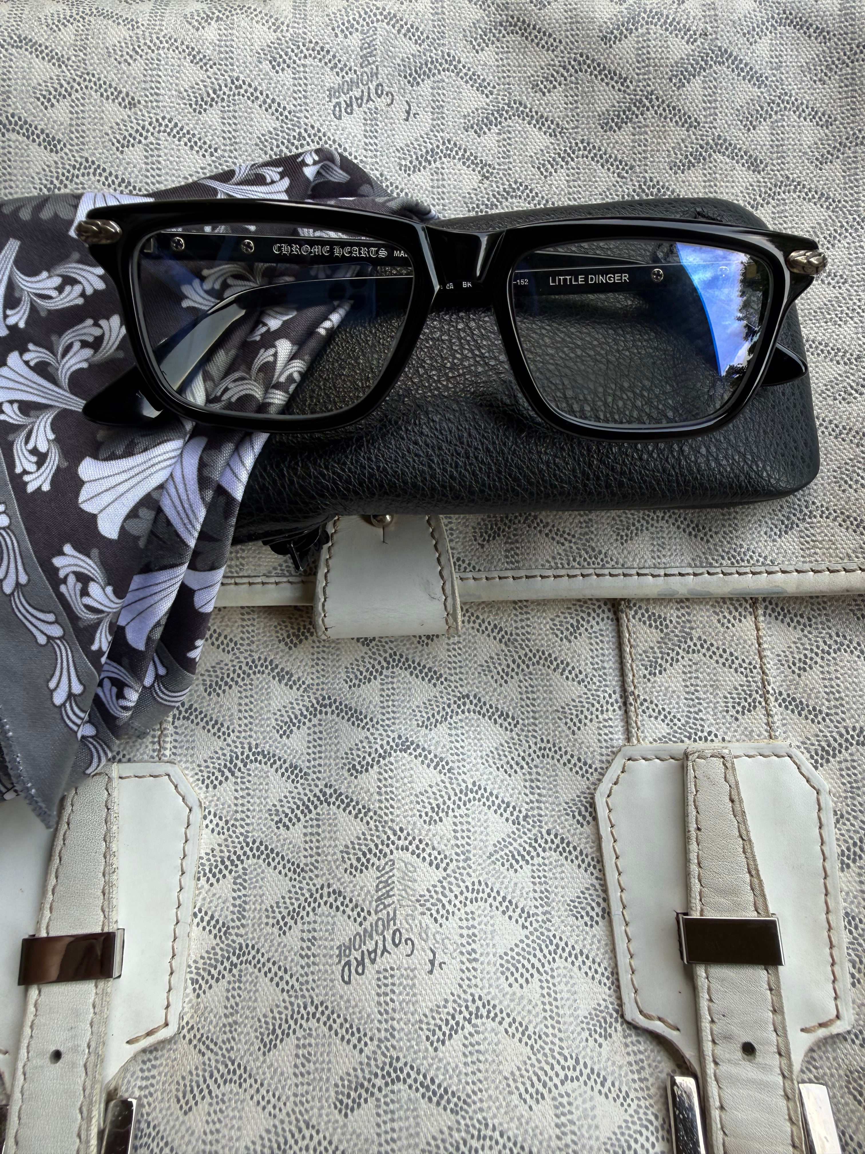 Chrome Hearts Black Little Dinger Glasses