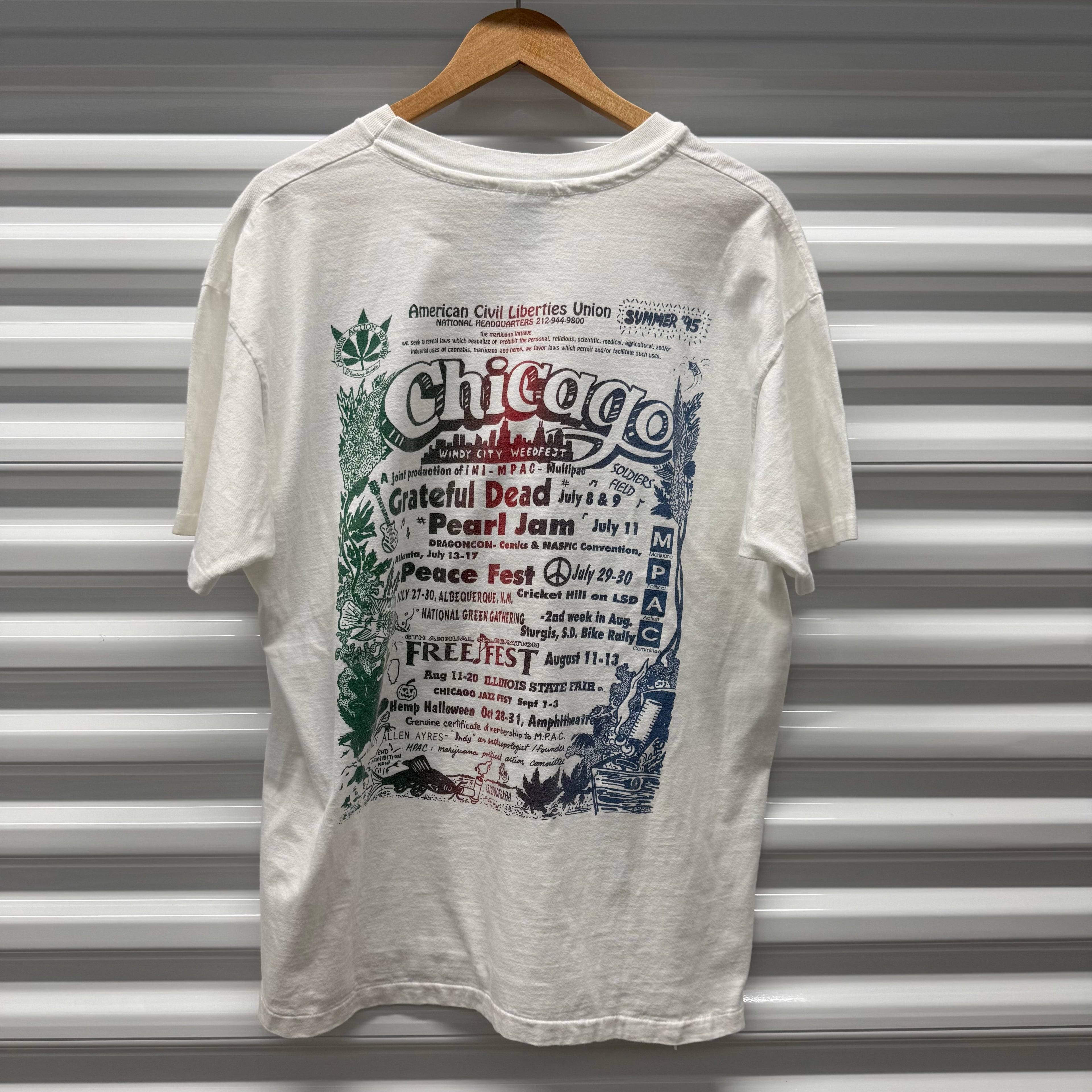 Vintage Windy City Weedfest Shirt Size XL