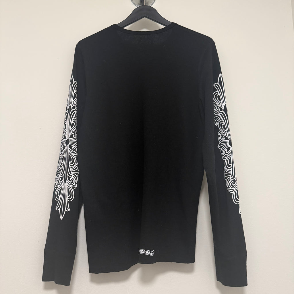 Chrome Hearts Black Thermal Longsleeve Sz XL