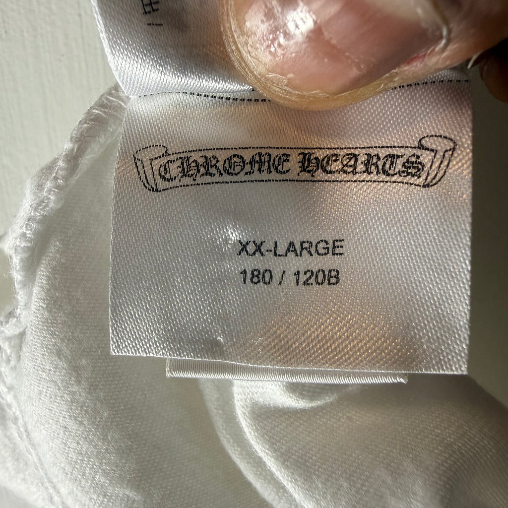 Chrome Hearts White Scroll Shirt Size XXL