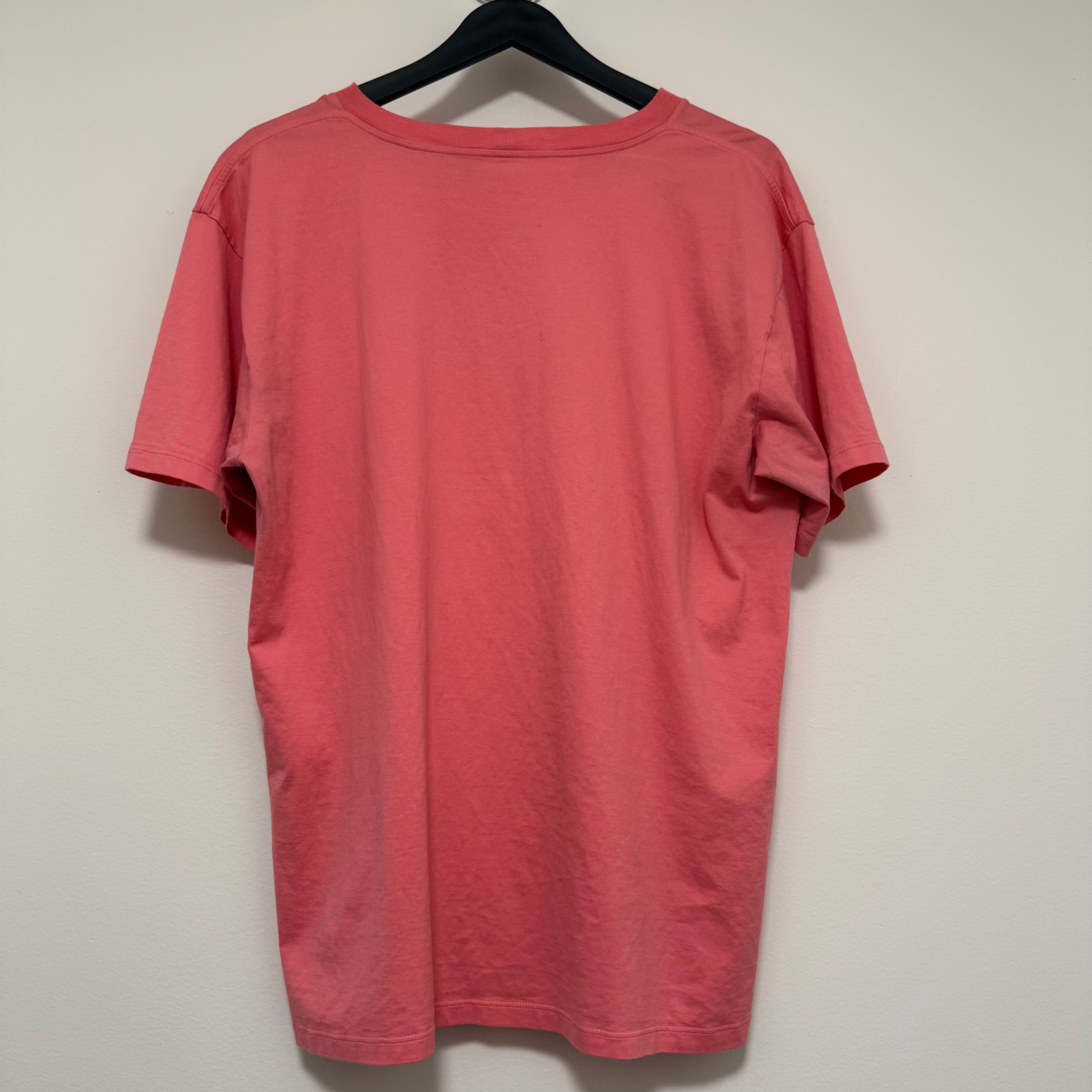 Celine Pink Short Sleeve Logo Shirt Sz Medium