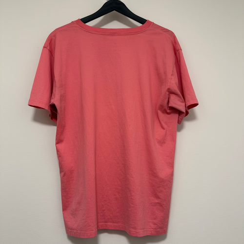 Celine Pink Short Sleeve Logo Shirt Sz Medium
