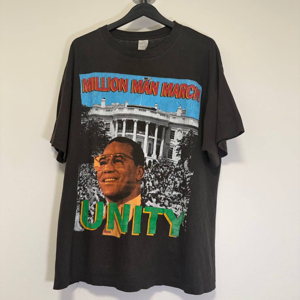 Vintage Million Man March Minister Farrakhan Rap T-Shirt Size XL
