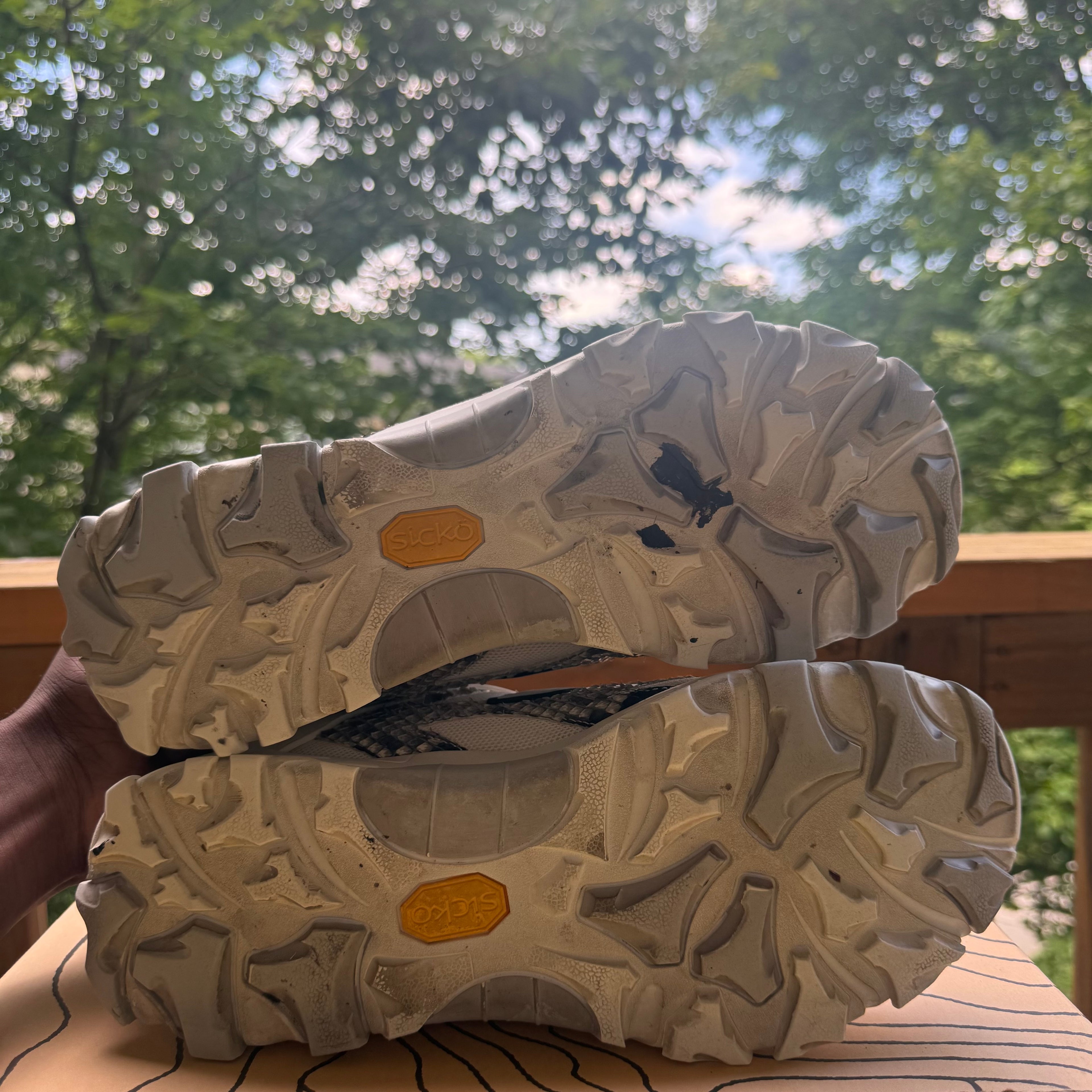 Sicko Hiking Shoe White Python Size 9
