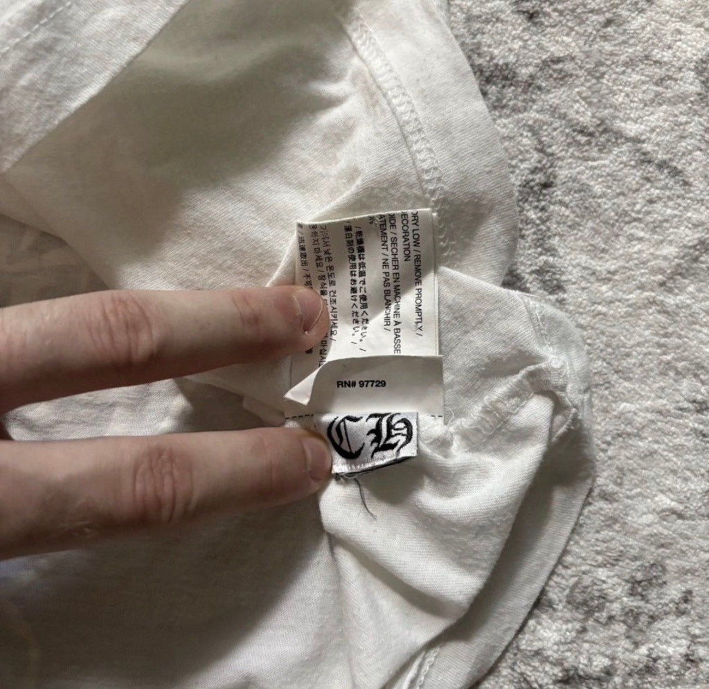 Chrome Hearts Horseshoe Logo T-Shirt White Women's L