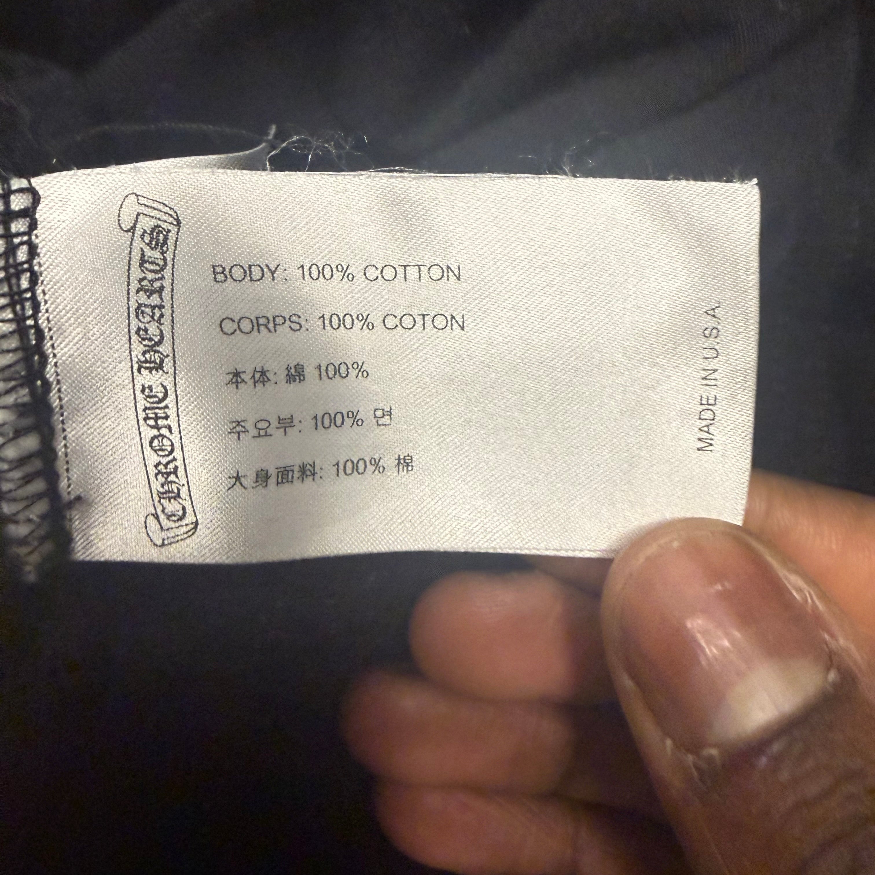 Chrome Hearts Foti Black Longsleeve Sz Large