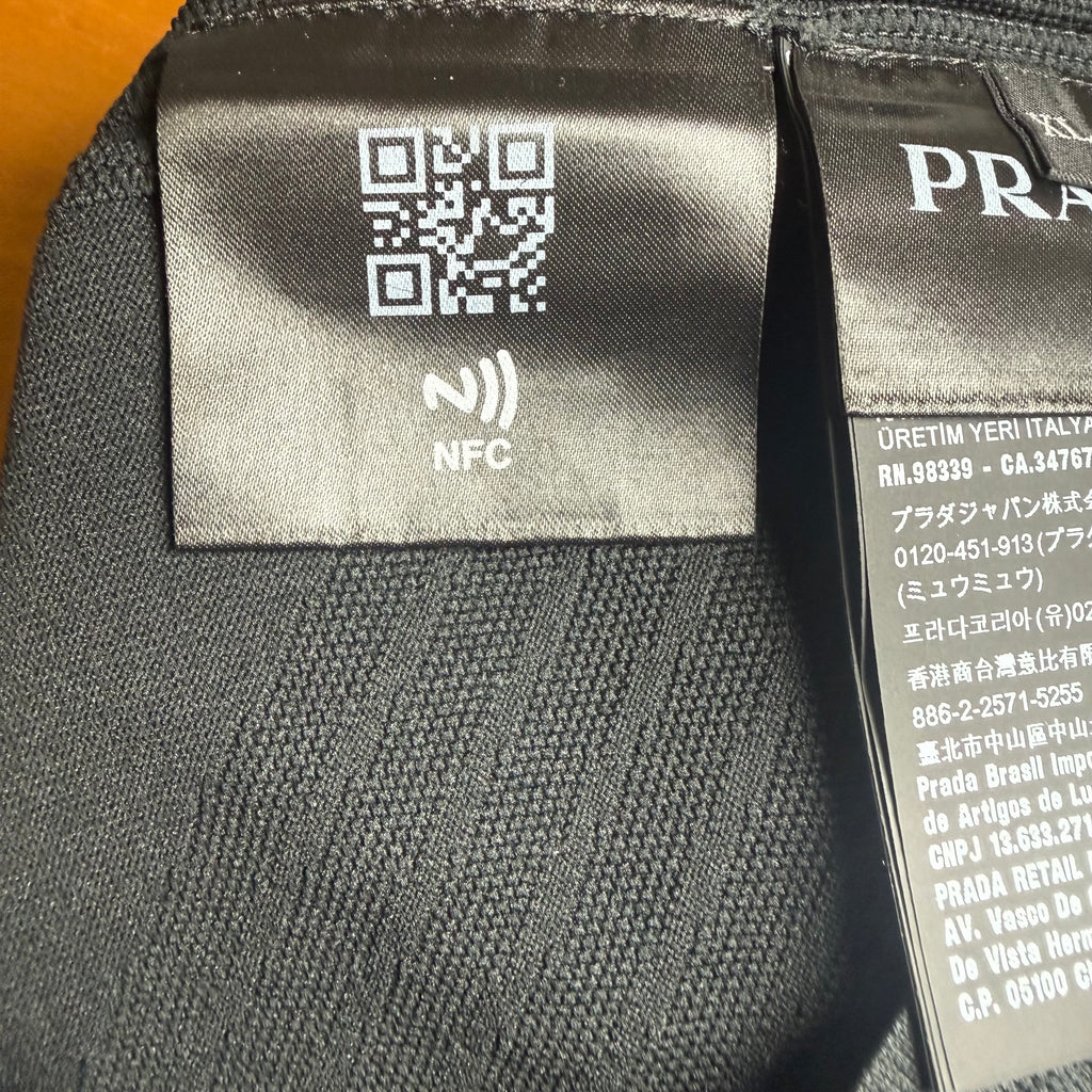 Prada Technical Knit Black Turtleneck Size XL