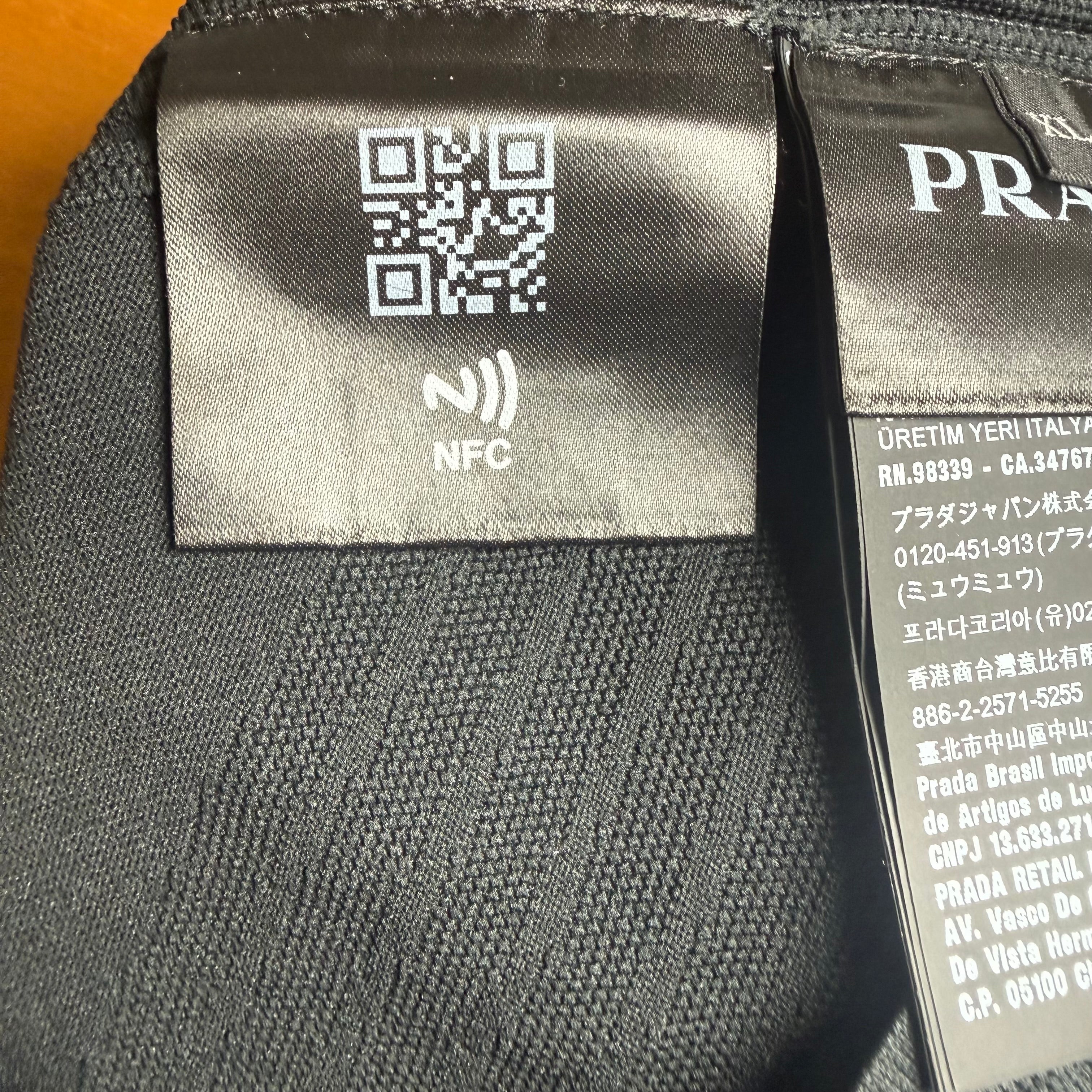 Prada Technical Knit Black Turtleneck Size XL