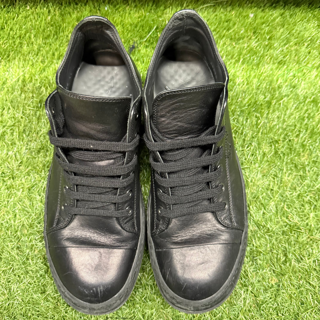 Rick Owens Ramones Low Triple Black Size 8 (41)