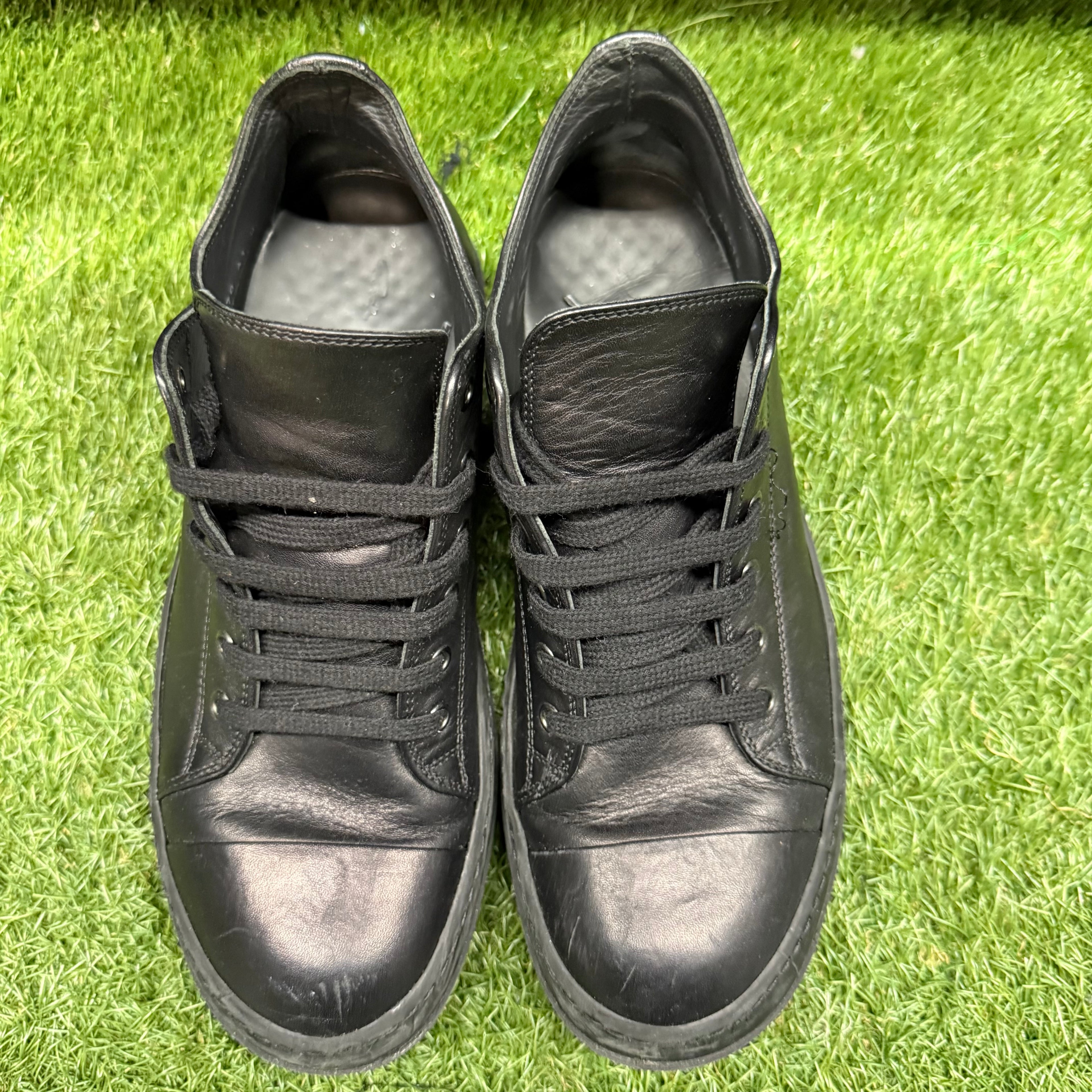 Rick Owens Ramones Low Triple Black Size 8 (41)