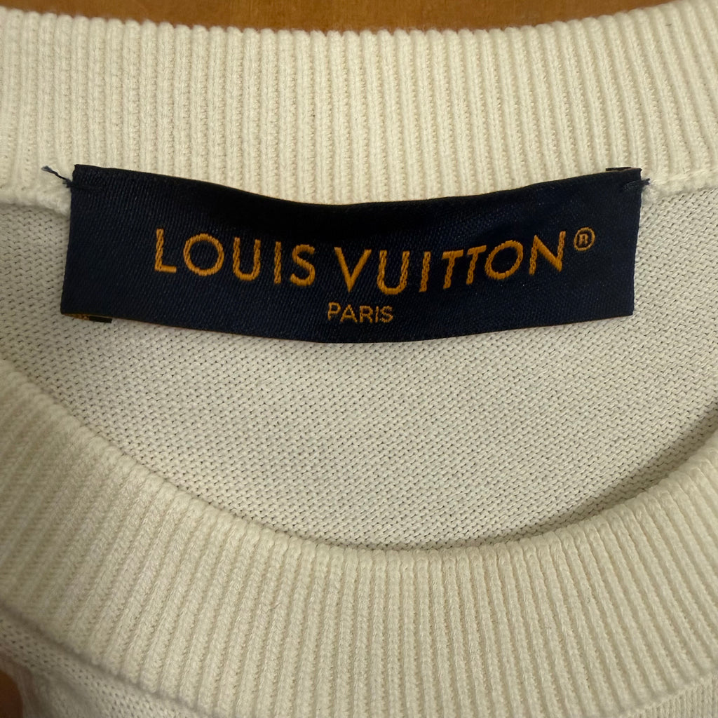 Louis Vuitton Rhinestone Gradient Knit Short Sleeve Sz Medium