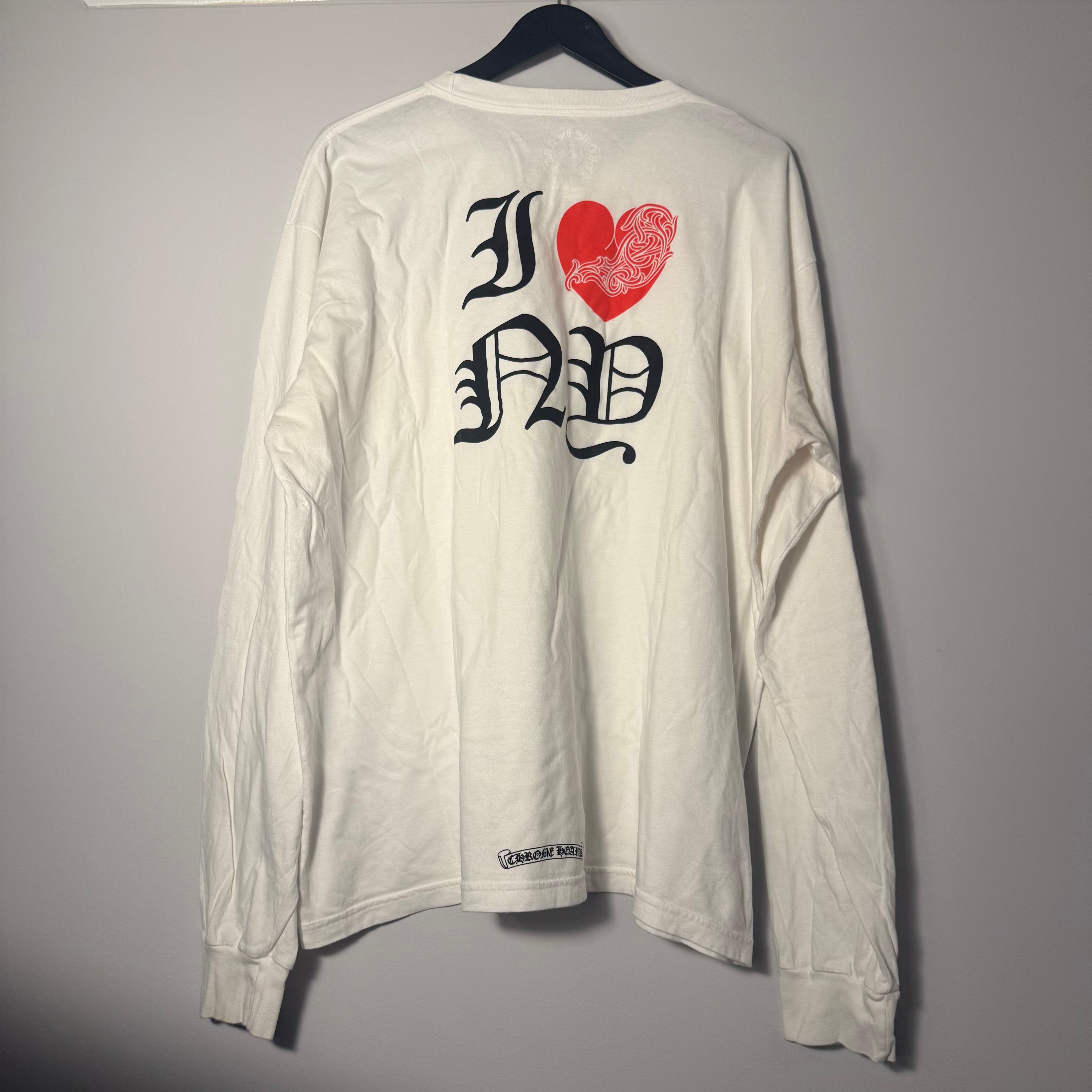 Chrome Hearts White “I Heart NY” Longsleeve Size XXL