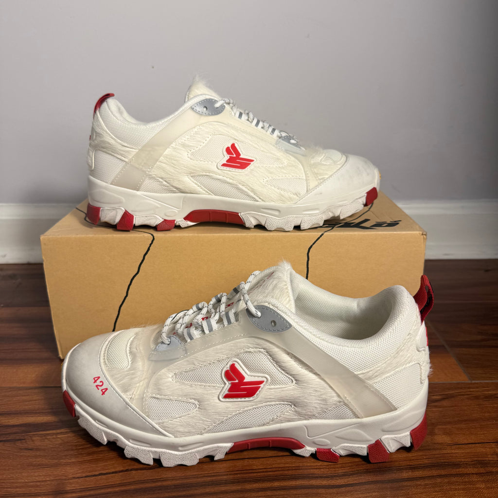 Sicko 424 White Full Pony Hiking Shoes Size 9 (42)