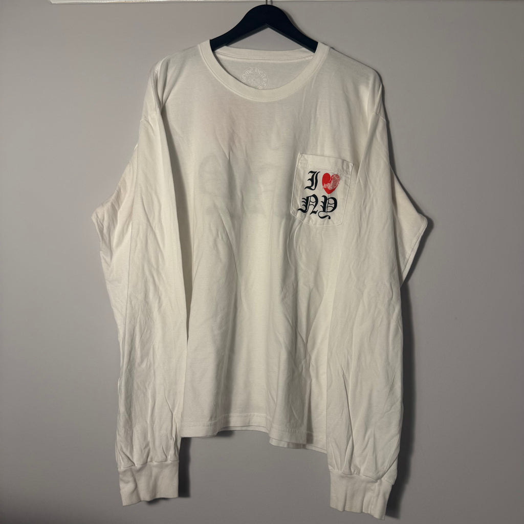 Chrome Hearts White “I Heart NY” Longsleeve Size XXL