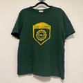 Saint Laurent Green University Crest T-Shirt Sz Large