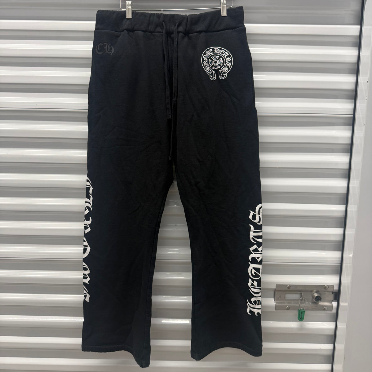Chrome Hearts Black Horseshoe Sweatpants Size XXL