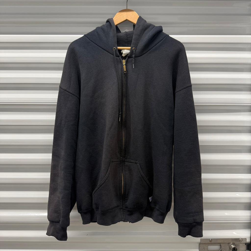 Vintage Washed Black Hoodie Size Large