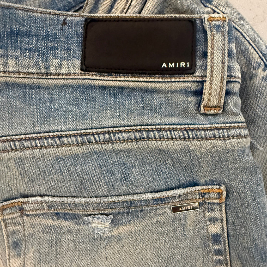 Amiri MX1 Clay Indigo Red Jeans Sz 32