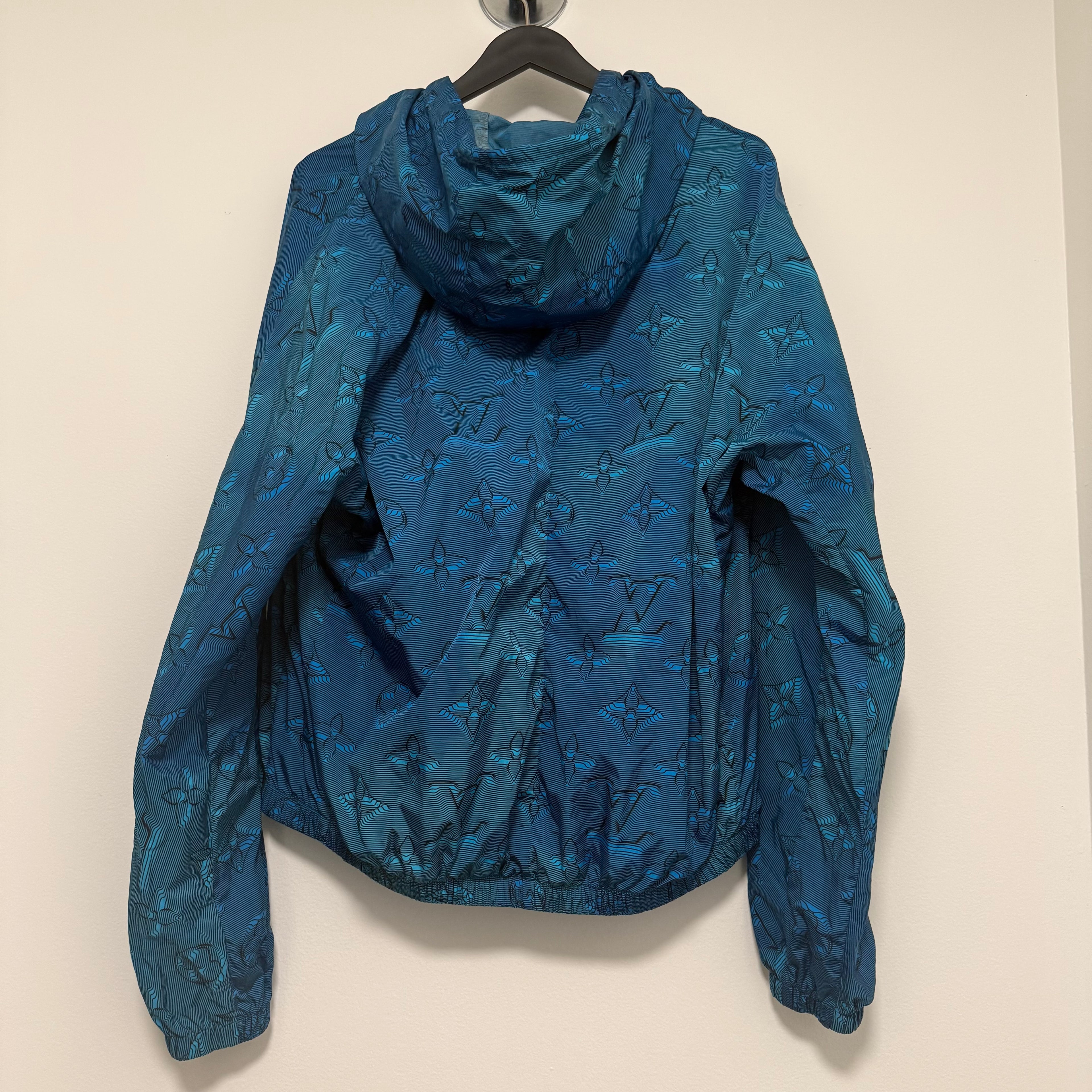 Louis Vuitton Blue 2054 Monogram Windbreaker Sz Large