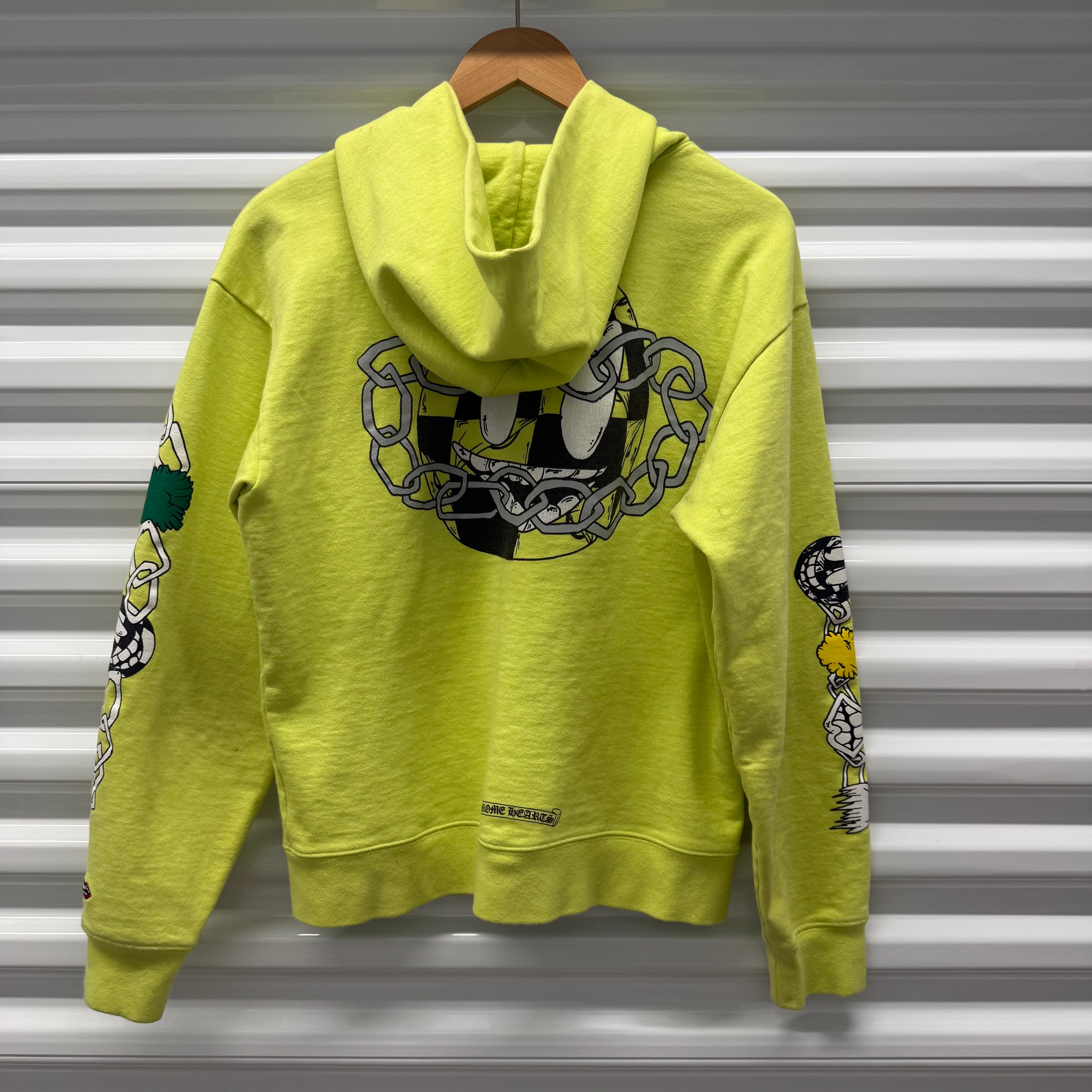 Chrome Hearts Matty Boy Green Chainlink Hoodie Size Medium