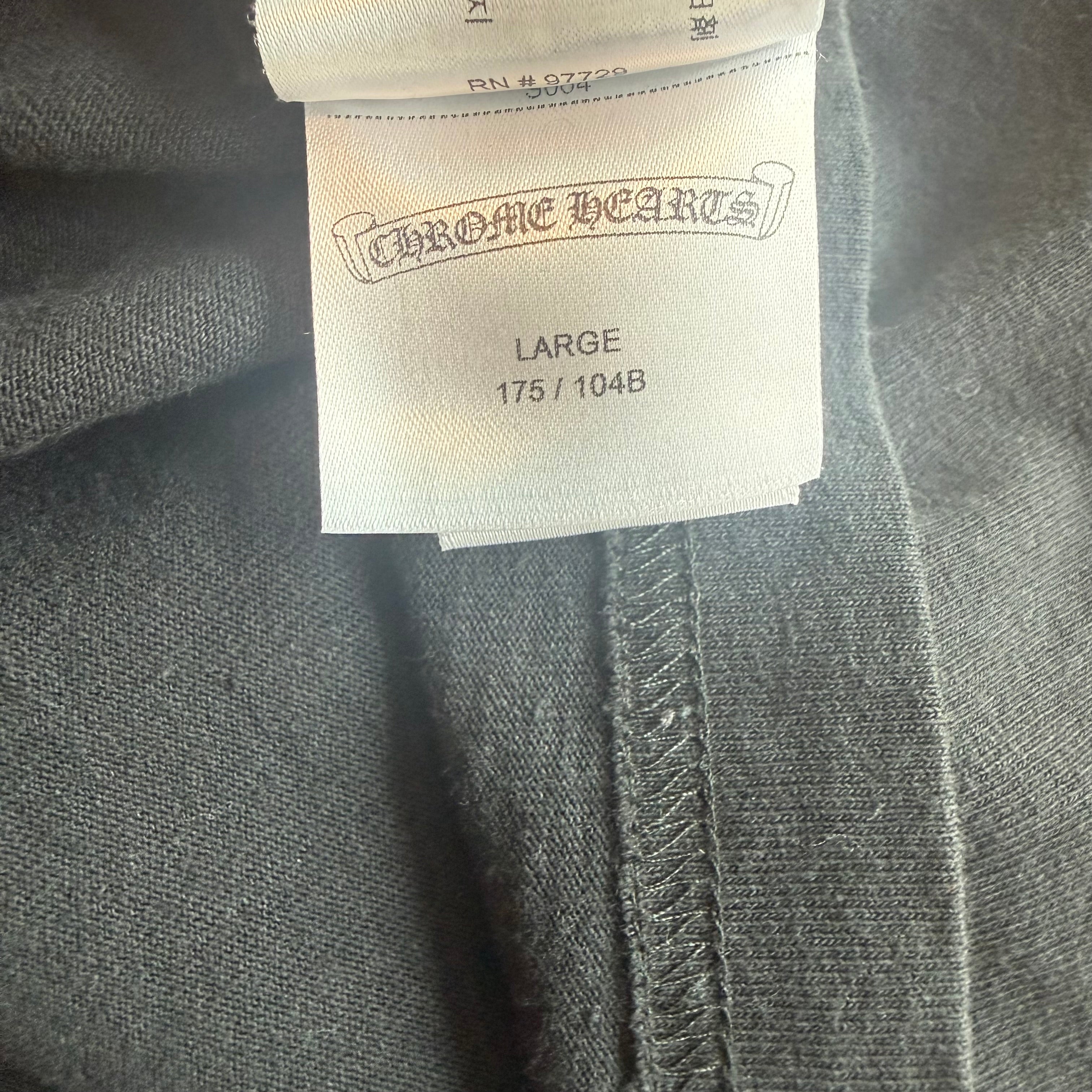 Chrome Hearts Matty Boy Link Long Sleeve Tee Shirt Sz Large (stains)