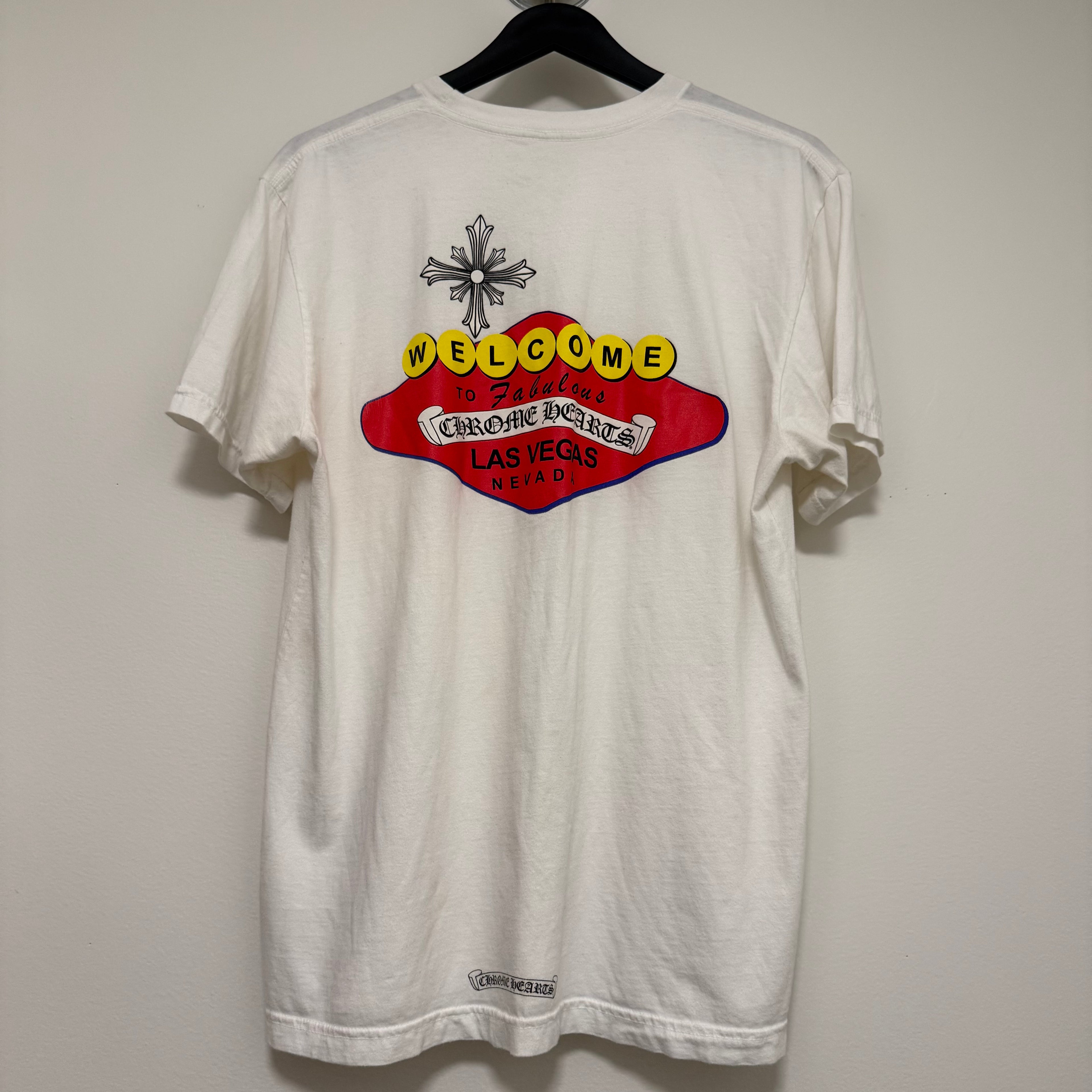 Chrome Hearts White Welcome to Las Vegas Shirt Sz Large