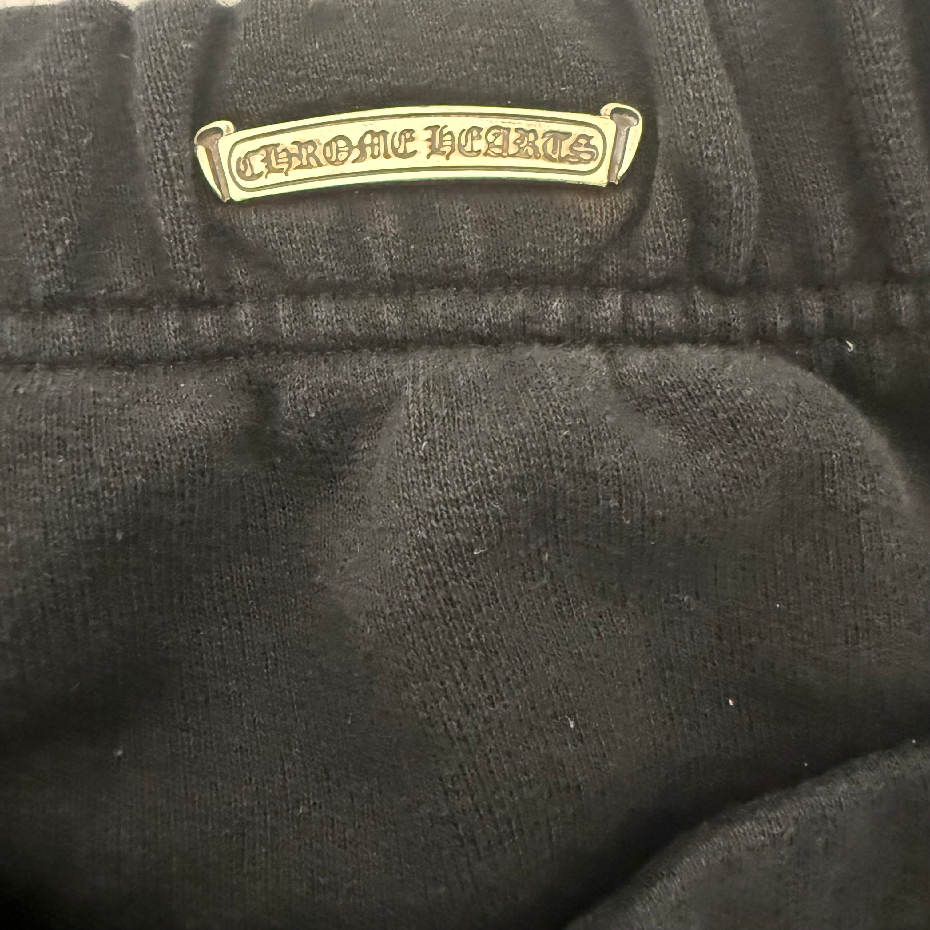 Chrome Hearts Black Hollywood Triple Cross Sweatpants Sz Large