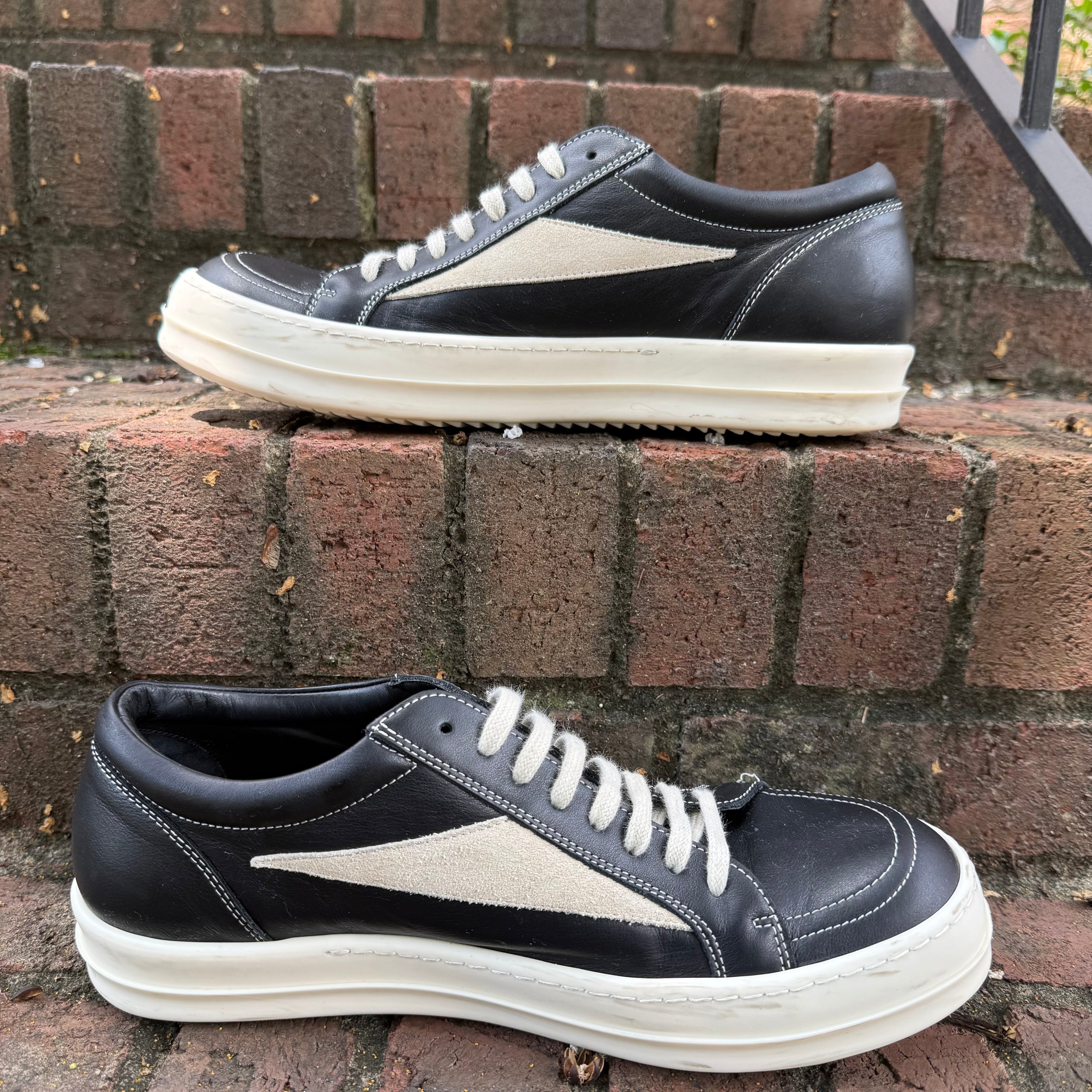 Rick Owens Black Vintage Sneaker Size 10 (43)