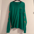 Chrome Hearts Horseshoe Cross Logo Long-Sleeve Green/Orange