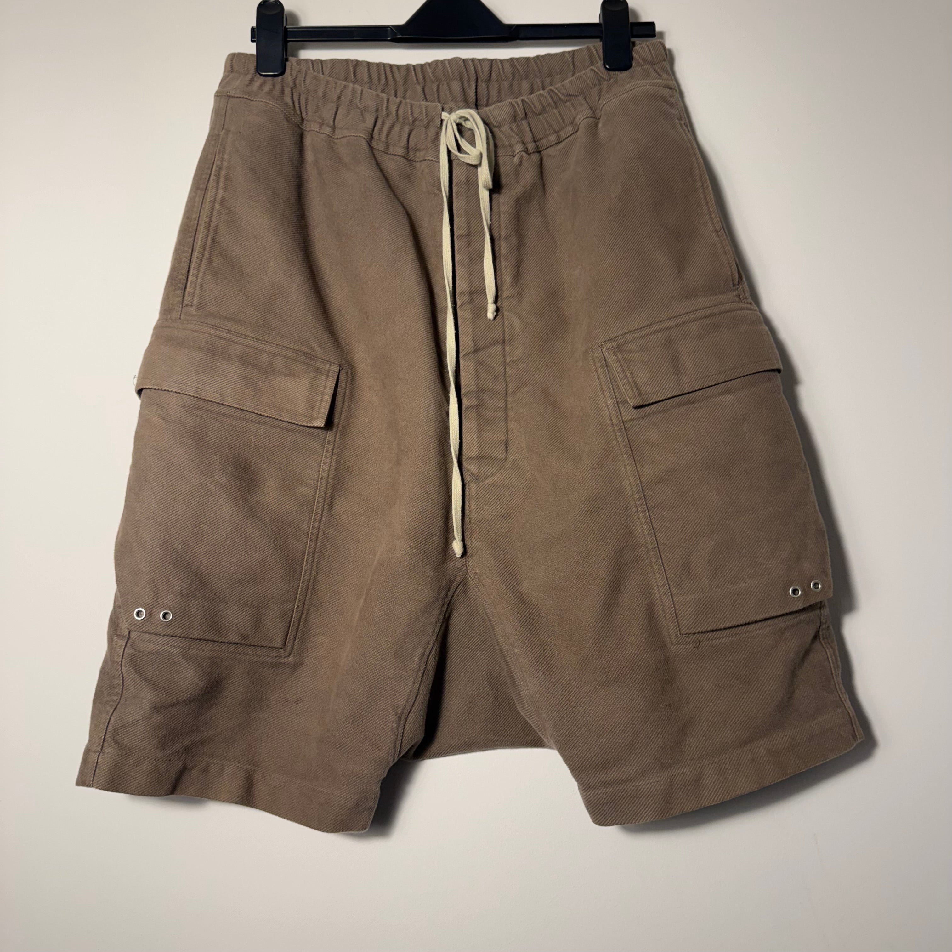Rick Owens Pod Cargo Shorts Dust Size 34