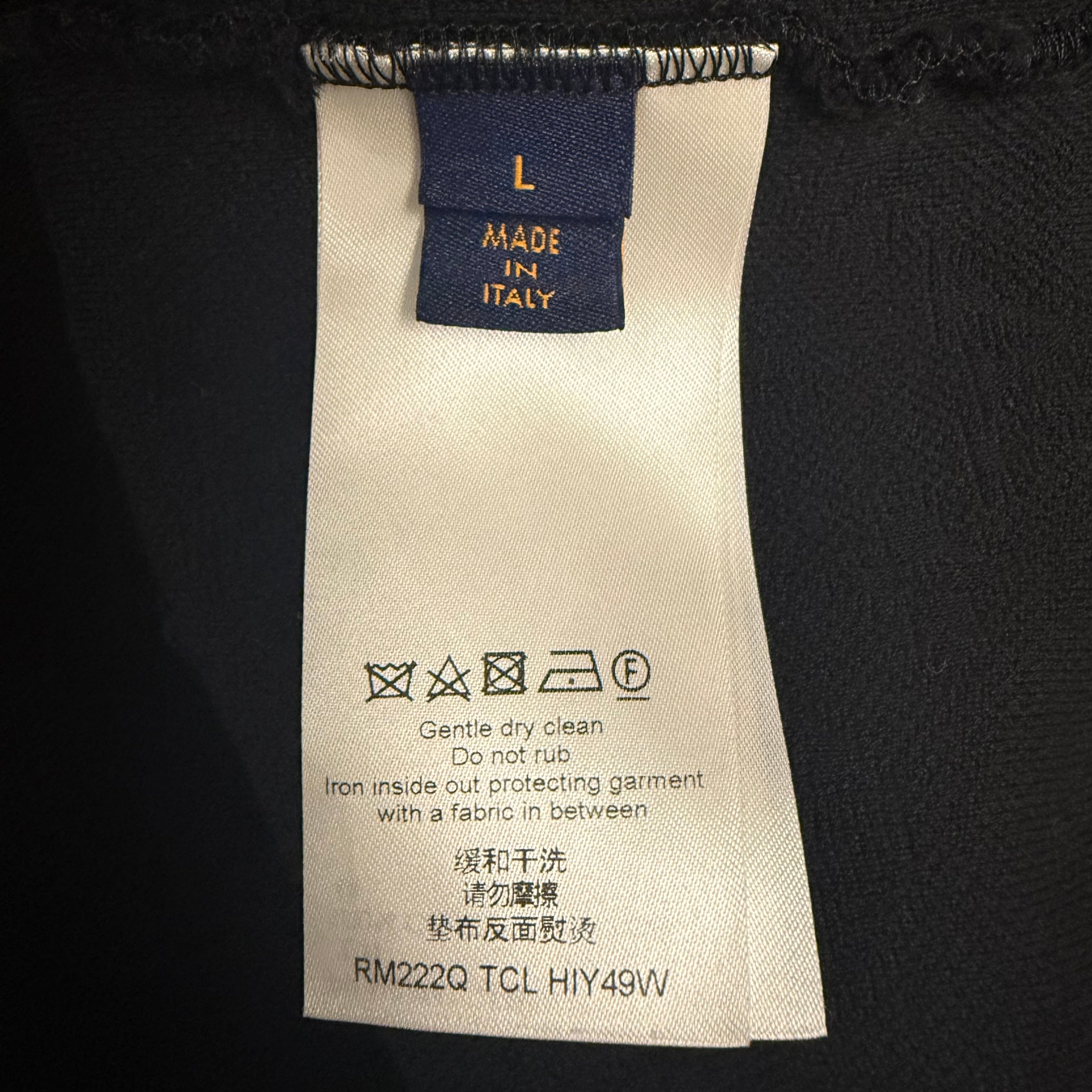 Louis Vuitton Black Monogram 3D Pocket Tee Sz Large