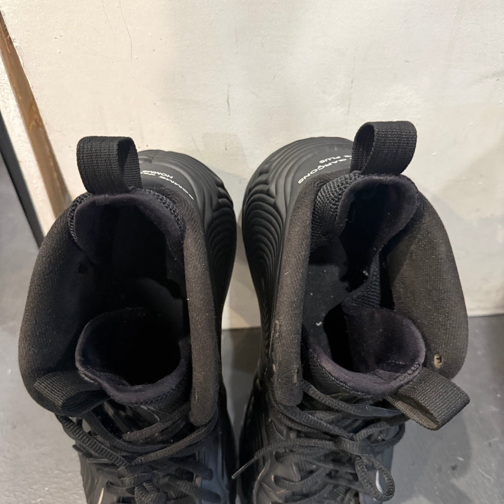 Comme Des Garcon Black Foamposite Size 10