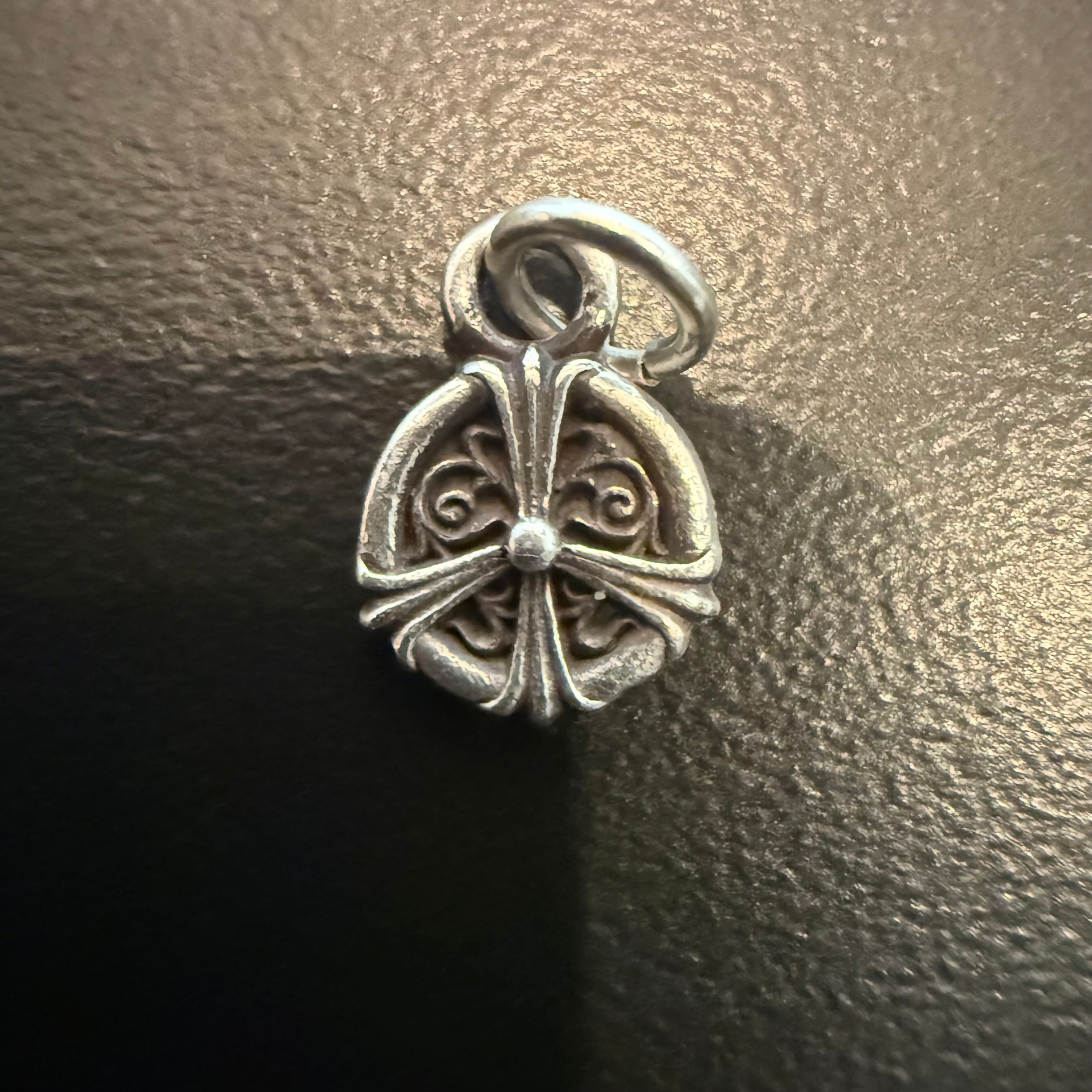 Chrome Hearts Small Silver Peace Sign Charm