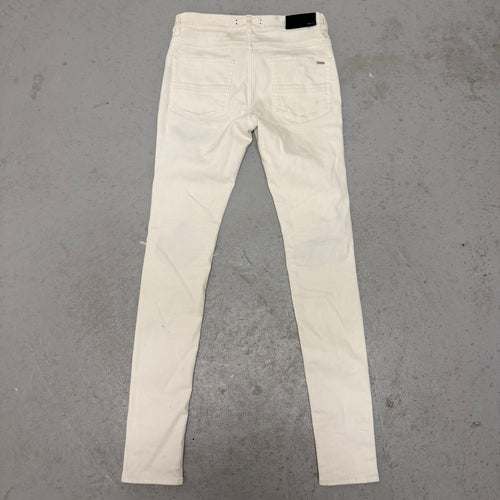 Amiri MX1 White Patch White Denim Jeans Size 30