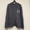 Chrome Hearts Horseshoe Dagger Zip Grey Sz Large