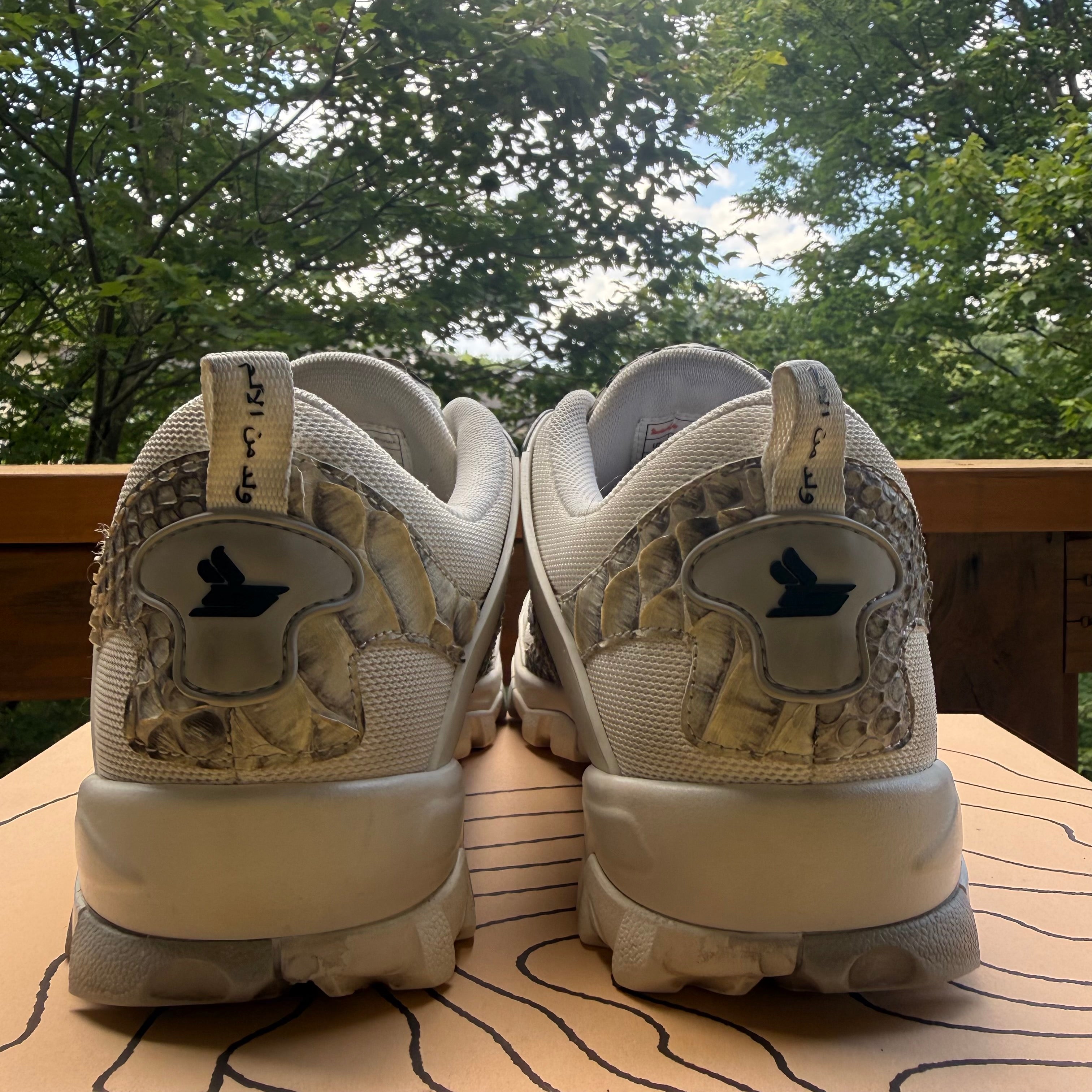 Sicko Hiking Shoe White Python Size 9